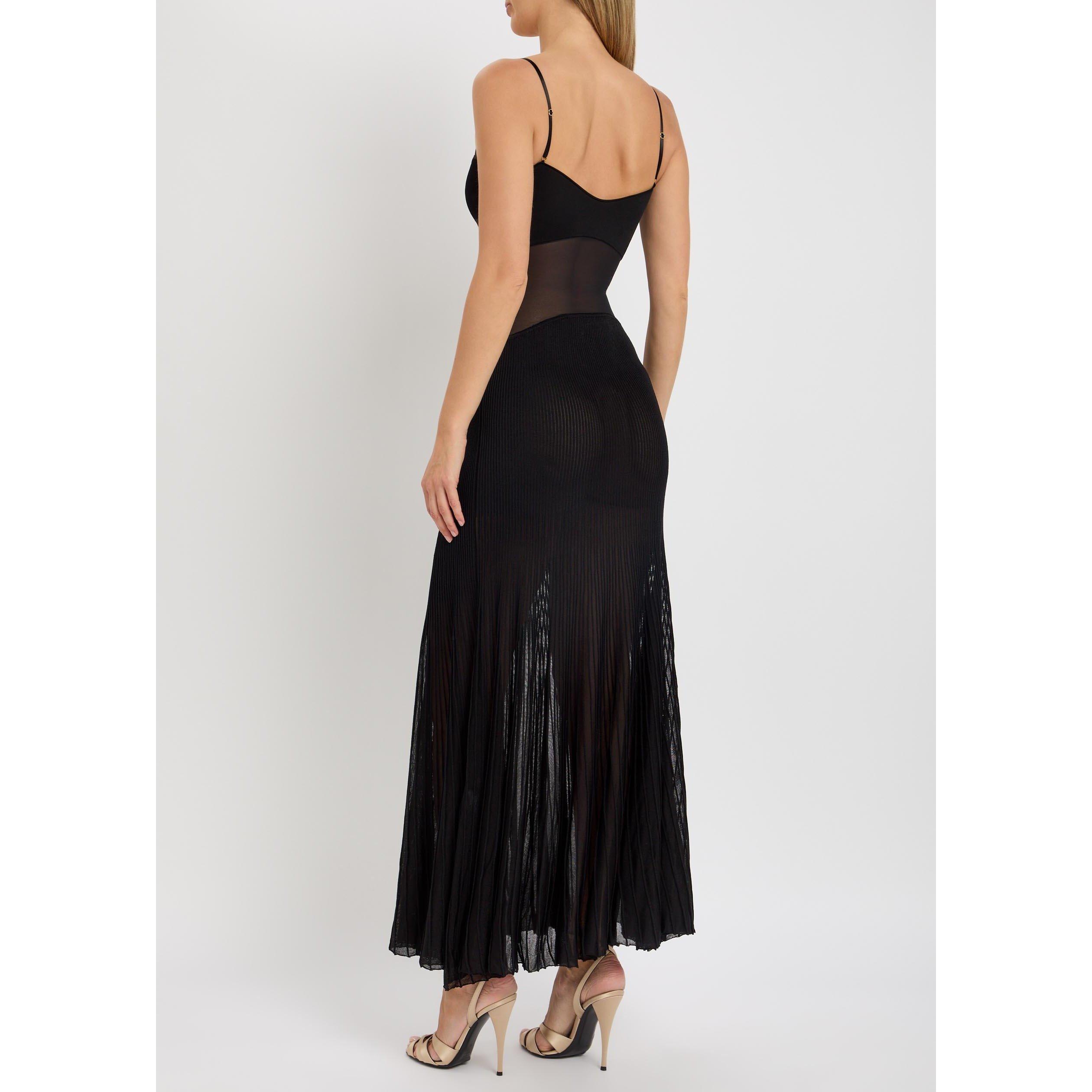BLACK - Galvan - LD BELLADONNA MESH DRESS - 3