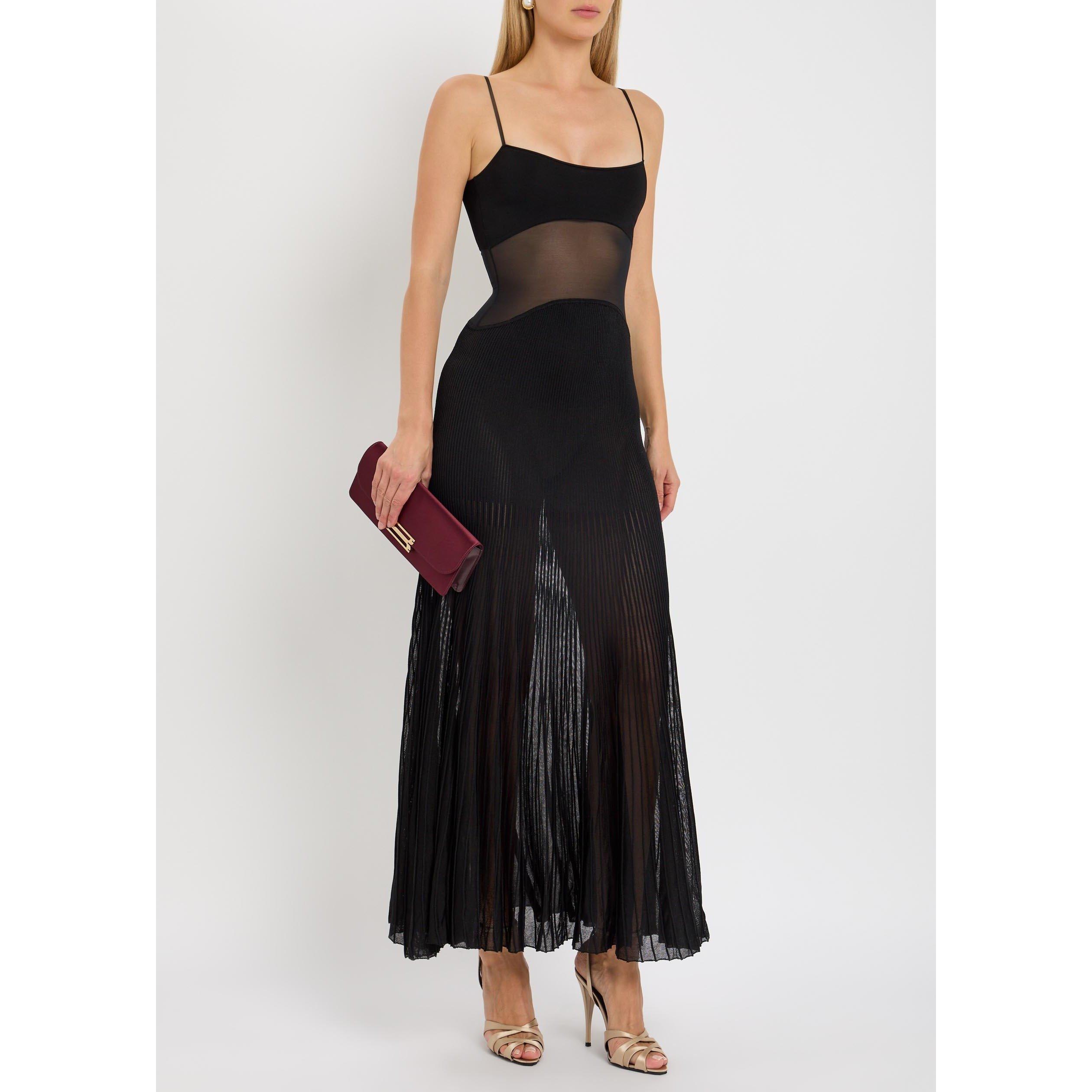 BLACK - Galvan - LD BELLADONNA MESH DRESS - 5