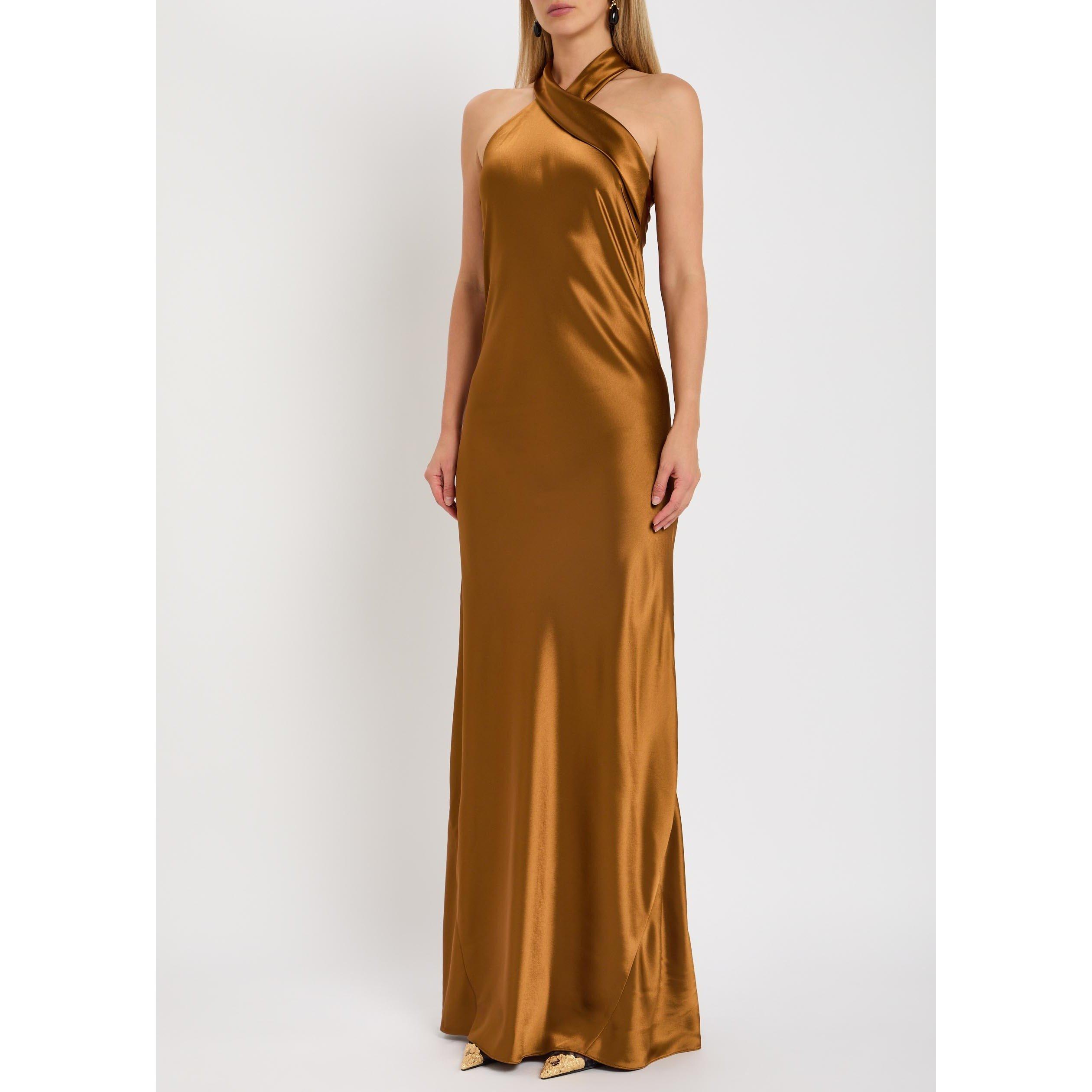 BROWN - Galvan - LD PANDORA GOWN - 2