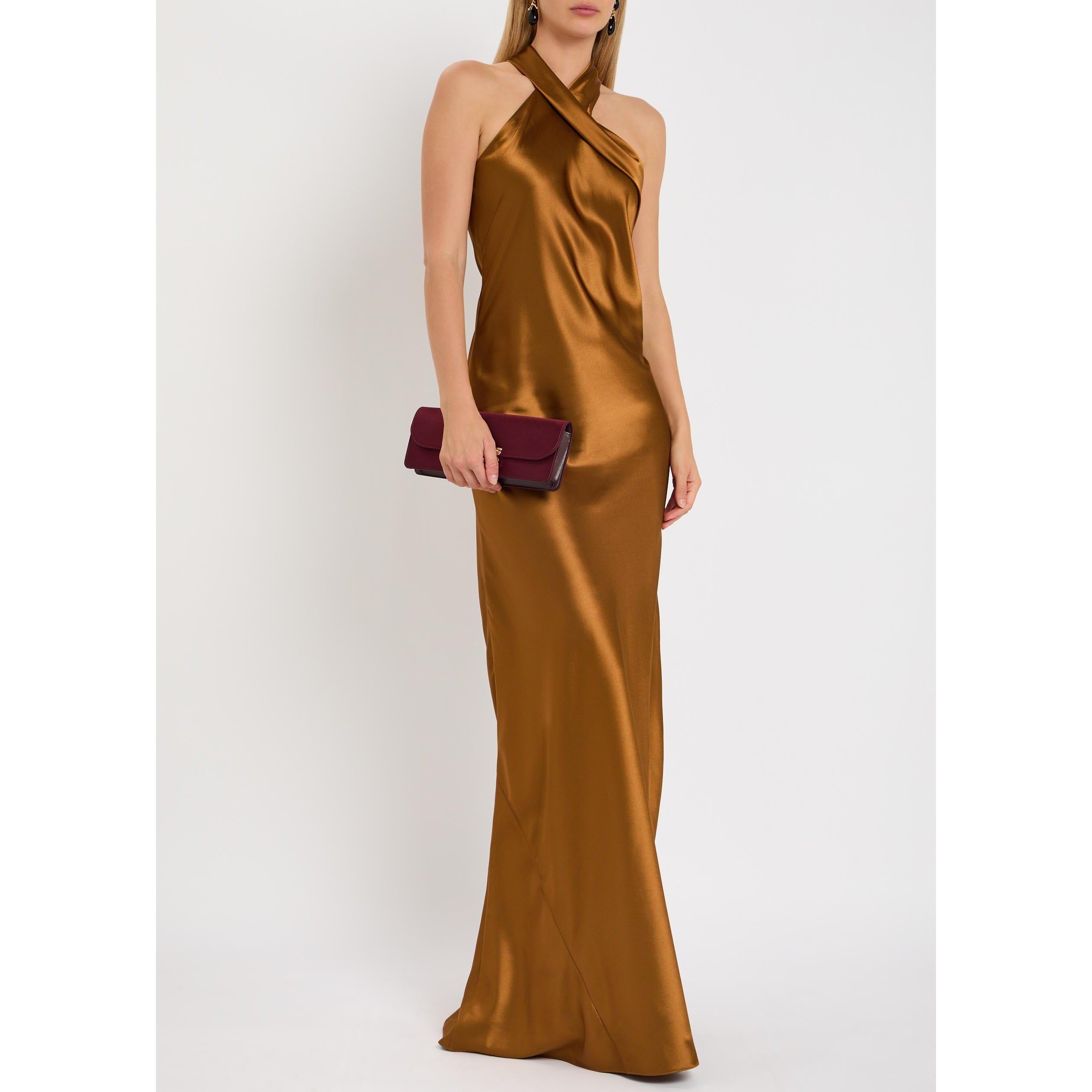 BROWN - Galvan - LD PANDORA GOWN - 5