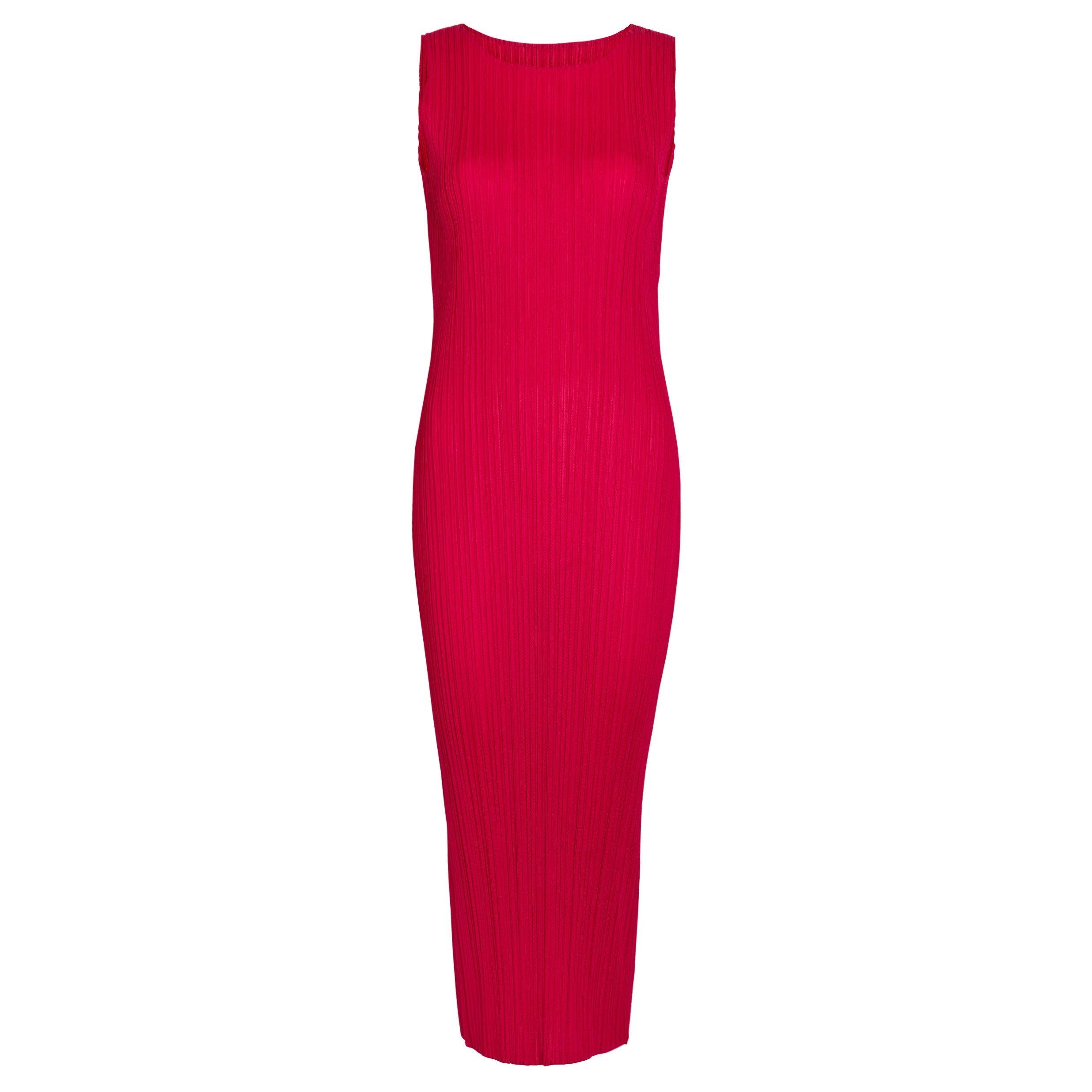 RED - Issey Miyake - Women's Pleated Maxi Dress - 1