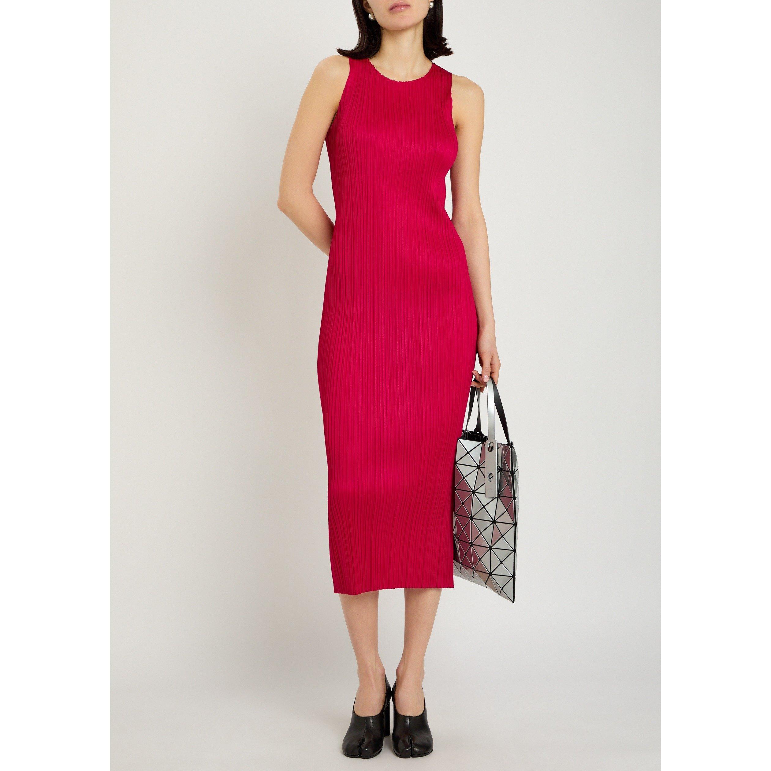 RED - Issey Miyake - Women's Pleated Maxi Dress - 5