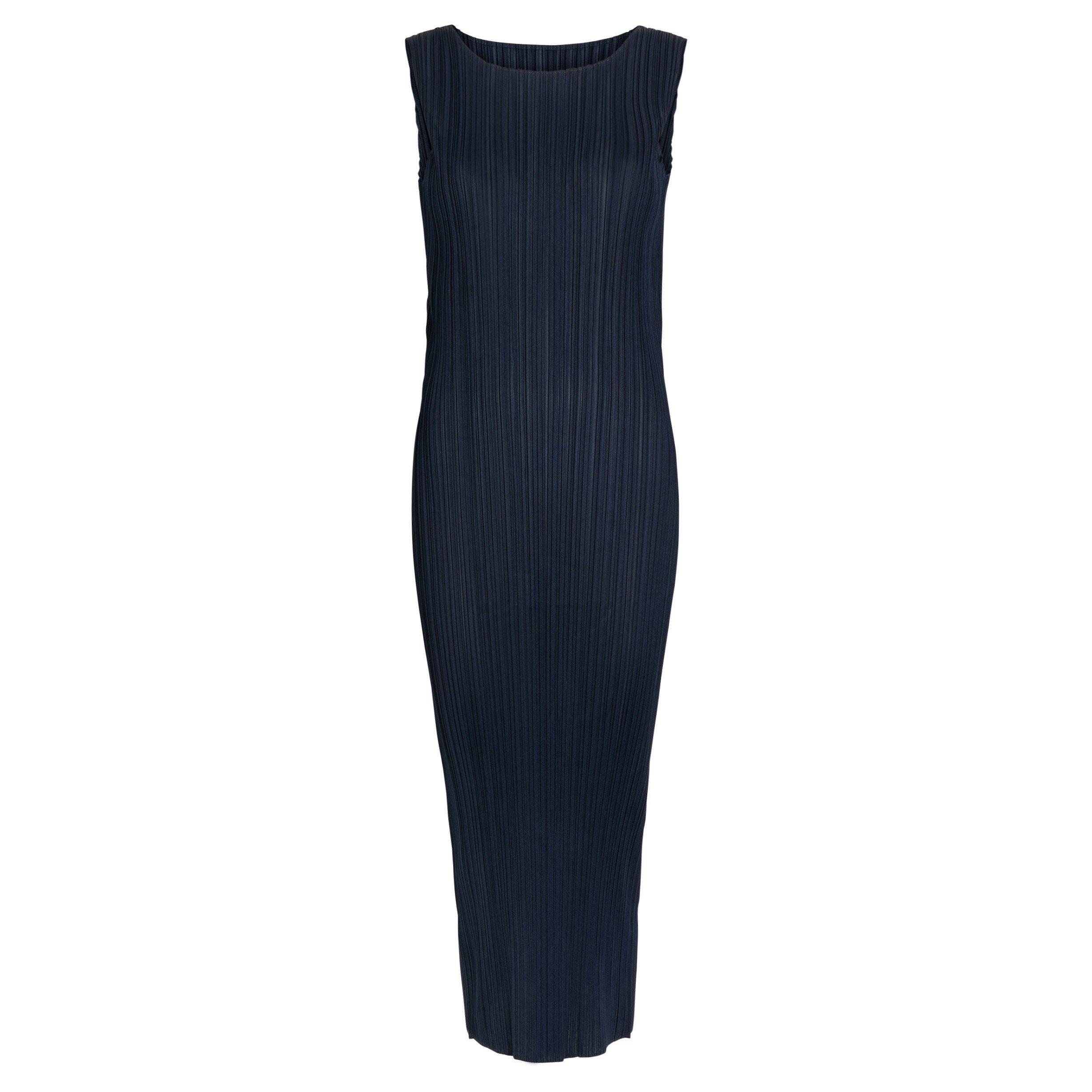NAVY - Issey Miyake - Women's Pleated Maxi Dress - 1