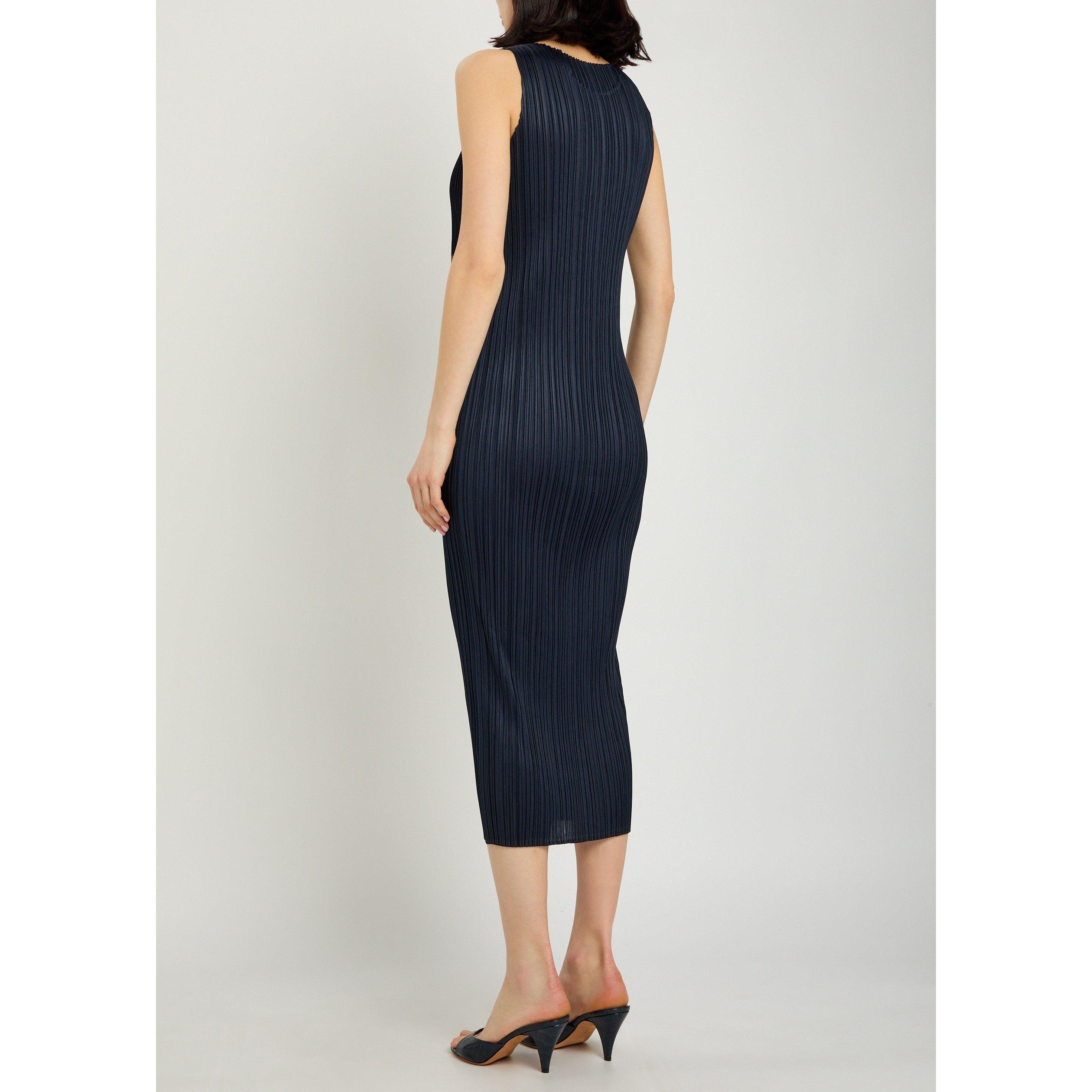 NAVY - Issey Miyake - Women's Pleated Maxi Dress - 3