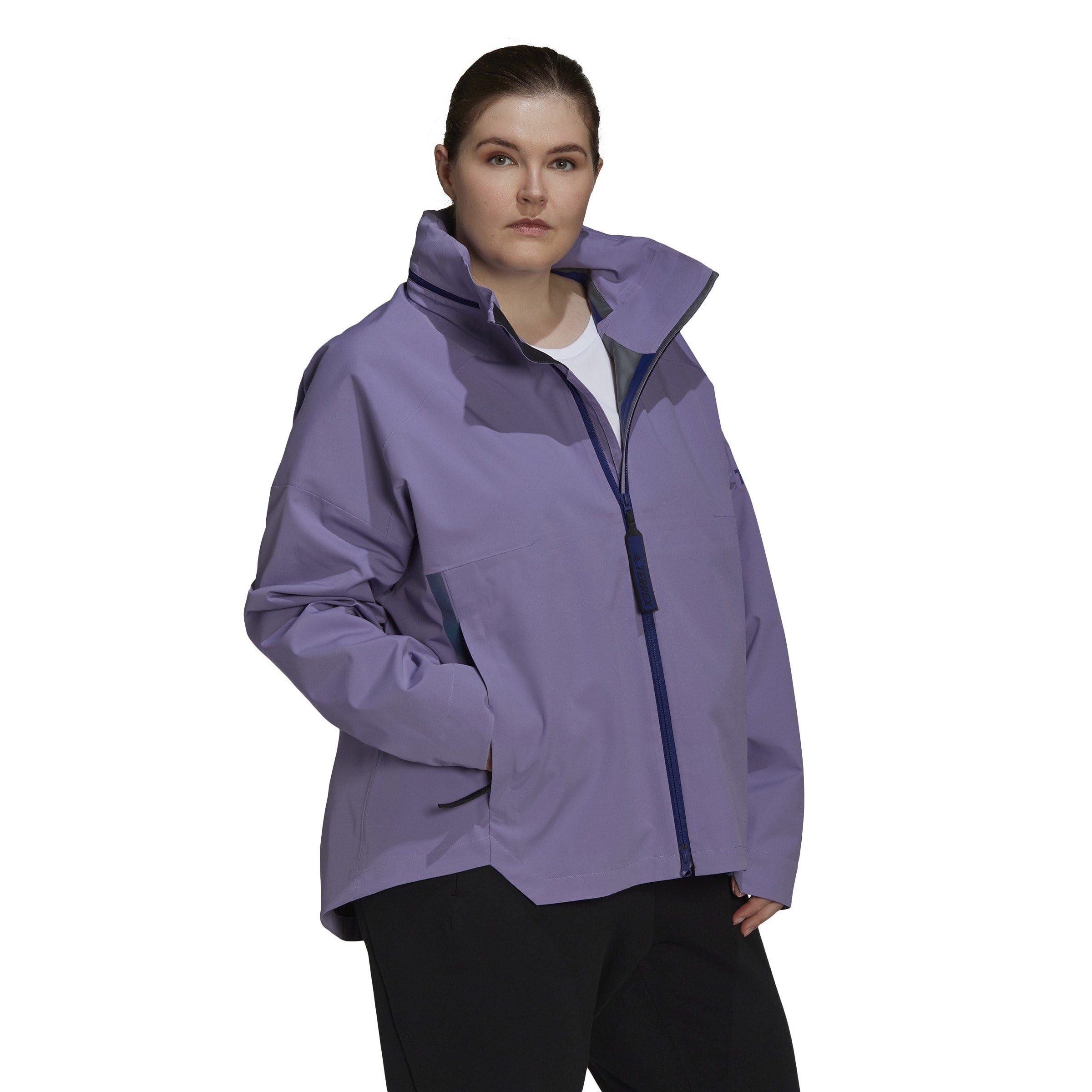 Lilla - adidas - Myshelter Waterproof Breathable Rain Anorak - 4