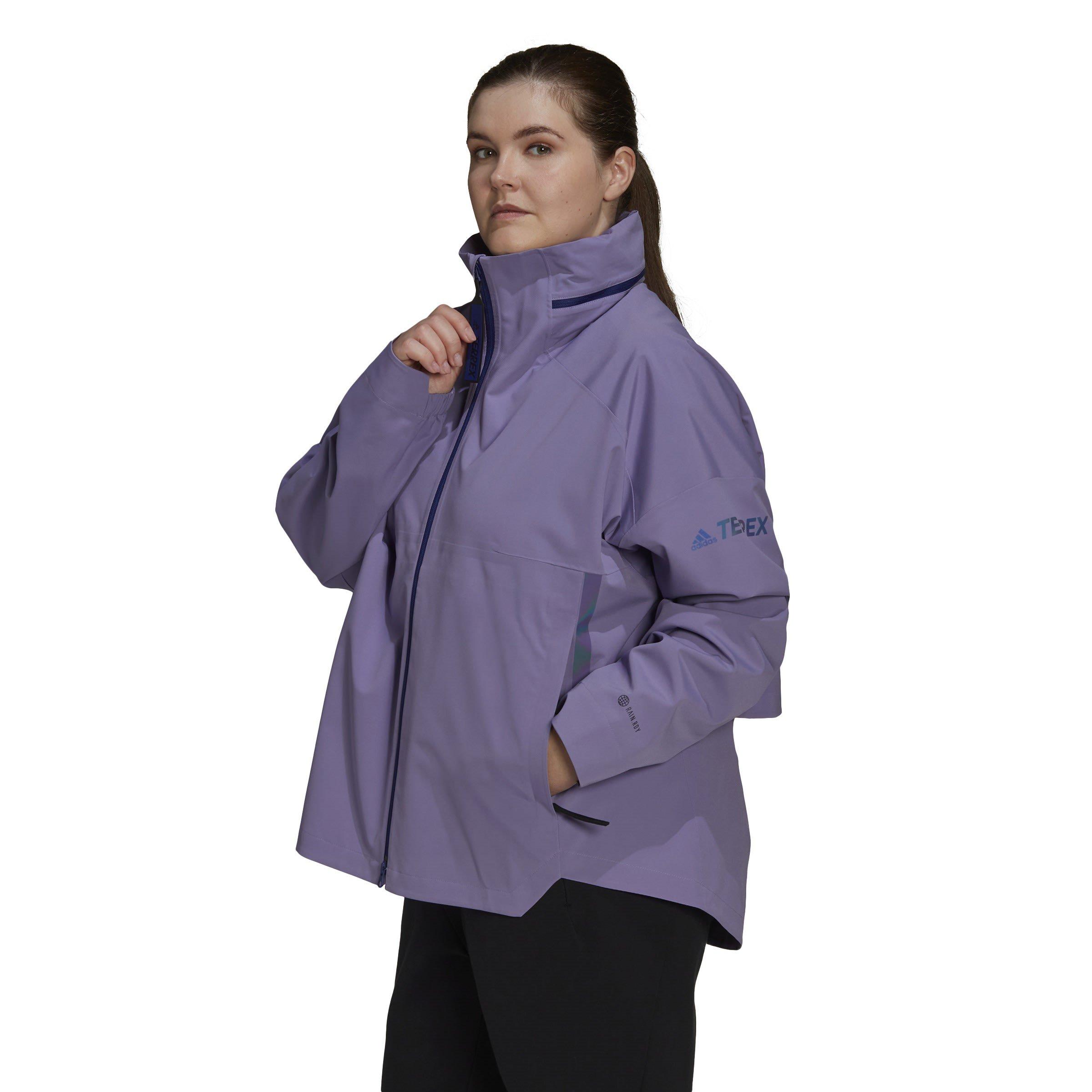 Lilla - adidas - Myshelter Waterproof Breathable Rain Anorak - 5