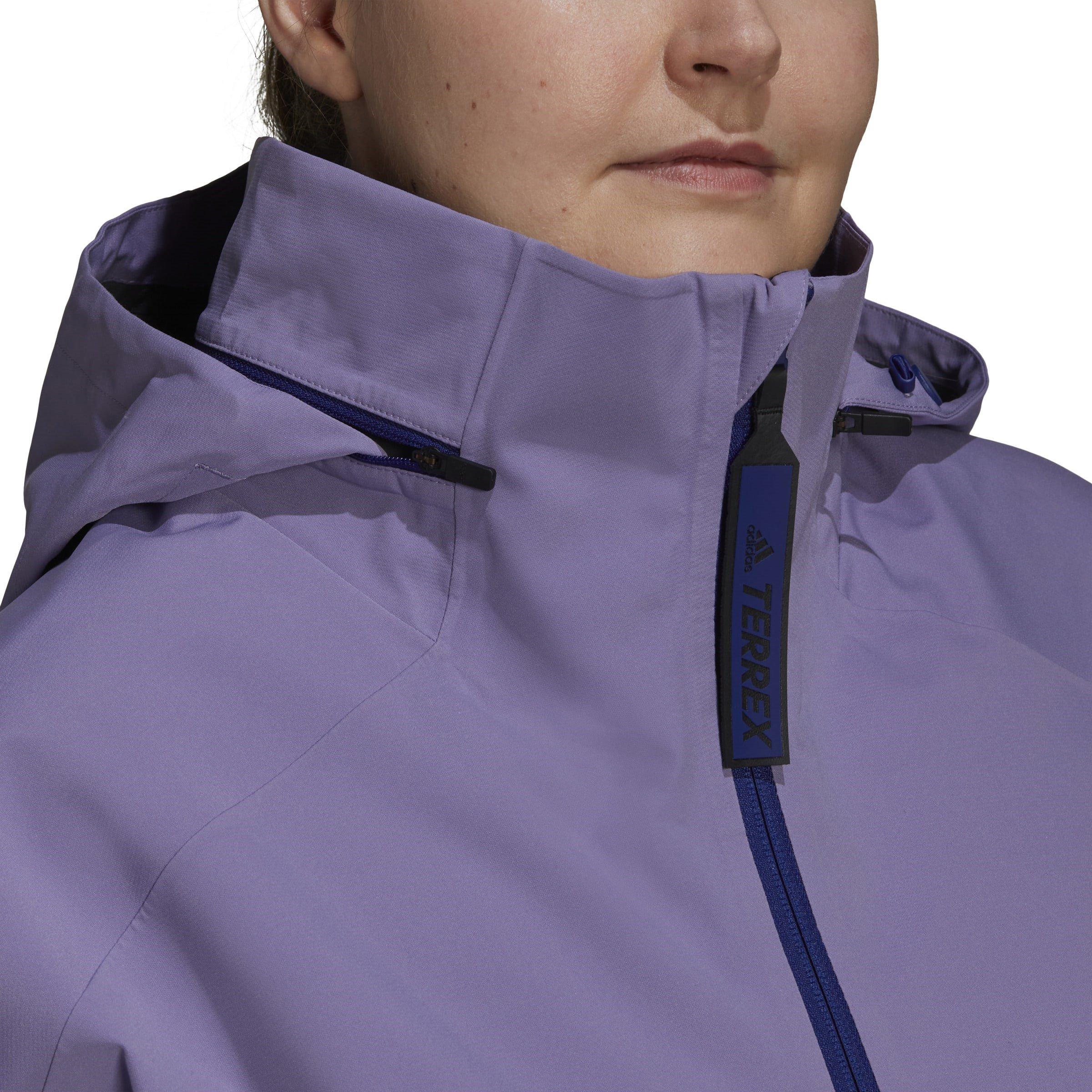 Lilla - adidas - Myshelter Waterproof Breathable Rain Anorak - 7