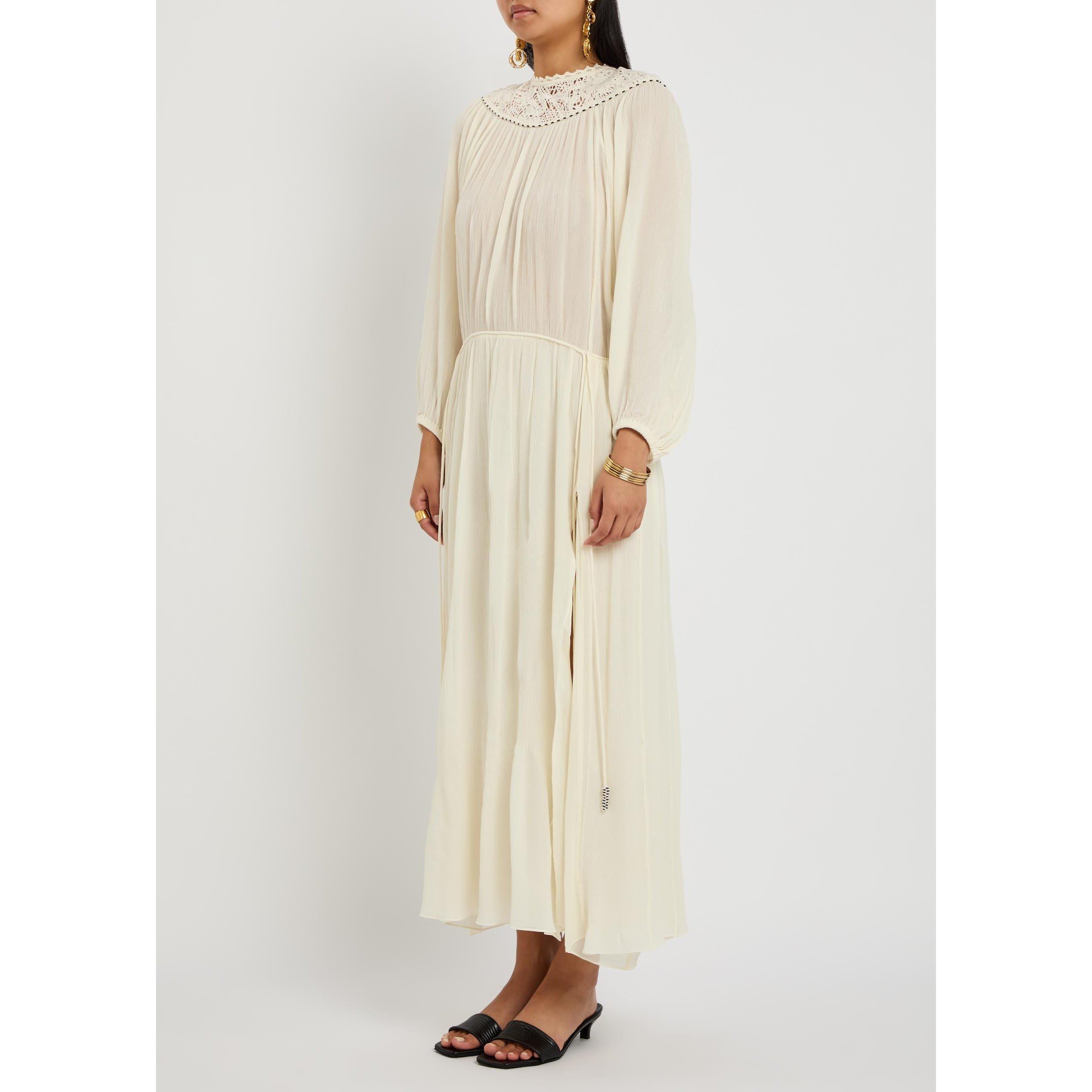 ECRU - Isabel Marant - Women's Nydia Silk Maxi Dress - 2