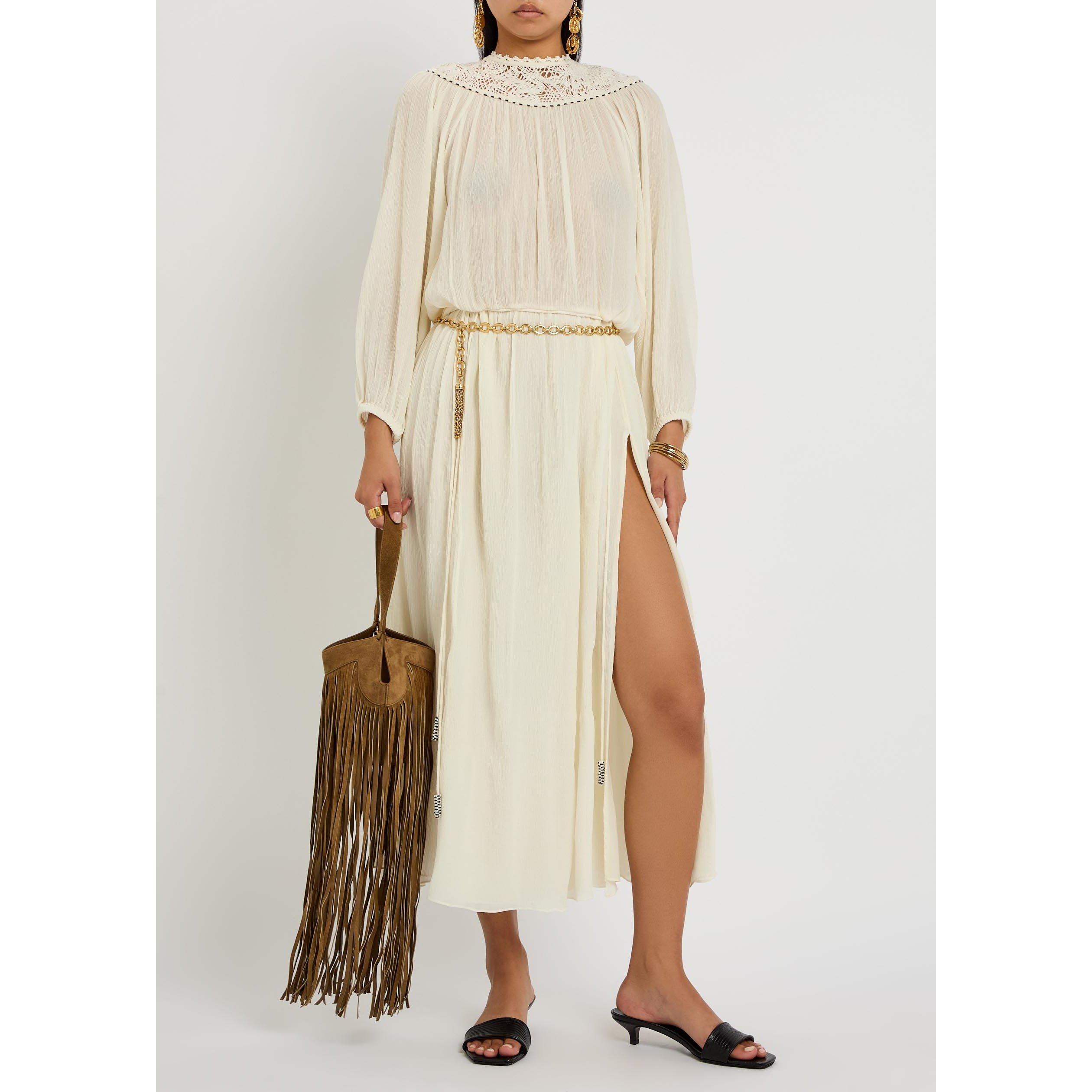 ECRU - Isabel Marant - Women's Nydia Silk Maxi Dress - 5
