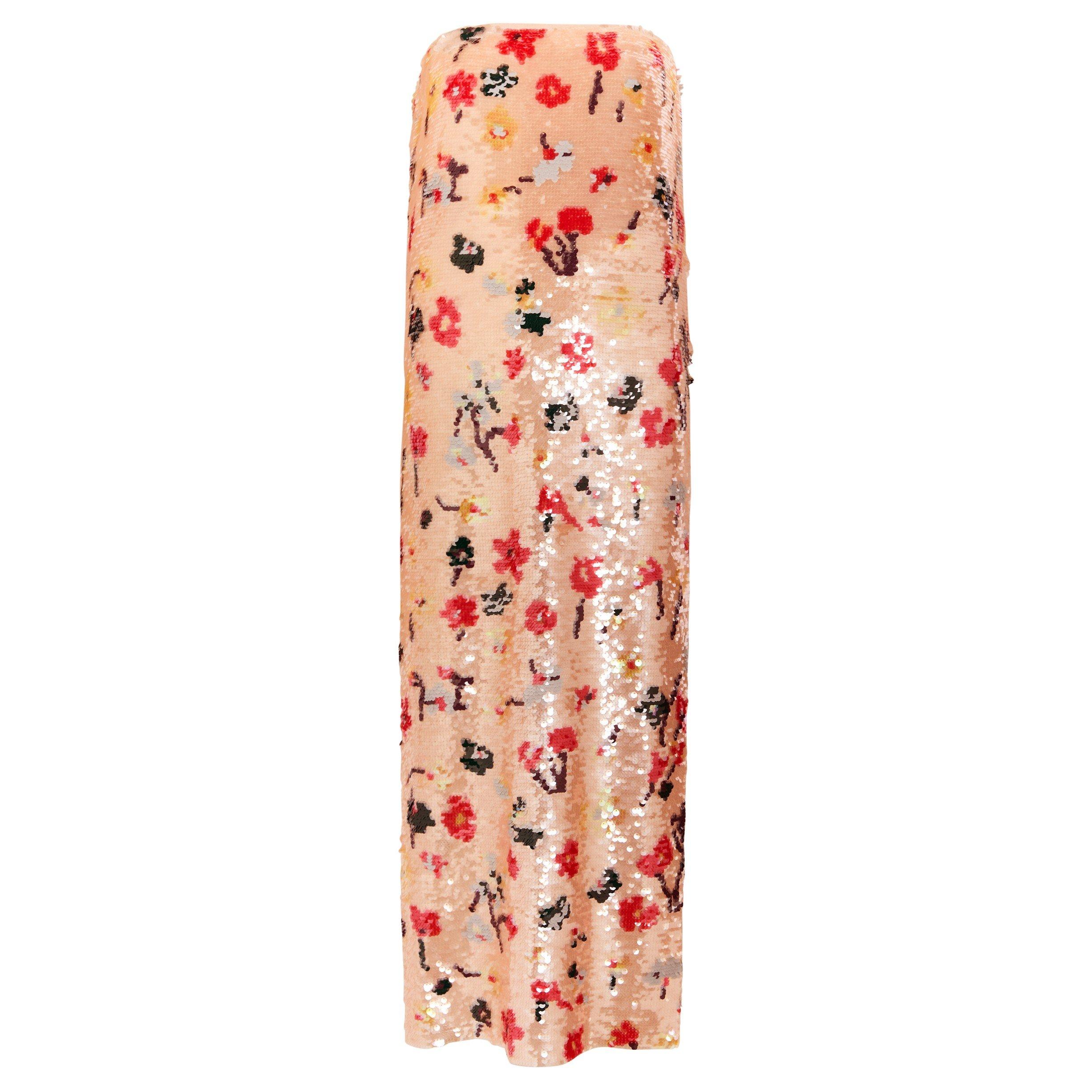 PINK AND OTHER - Tory Burch - Women's Strapless Sequin Tea Dress - 1