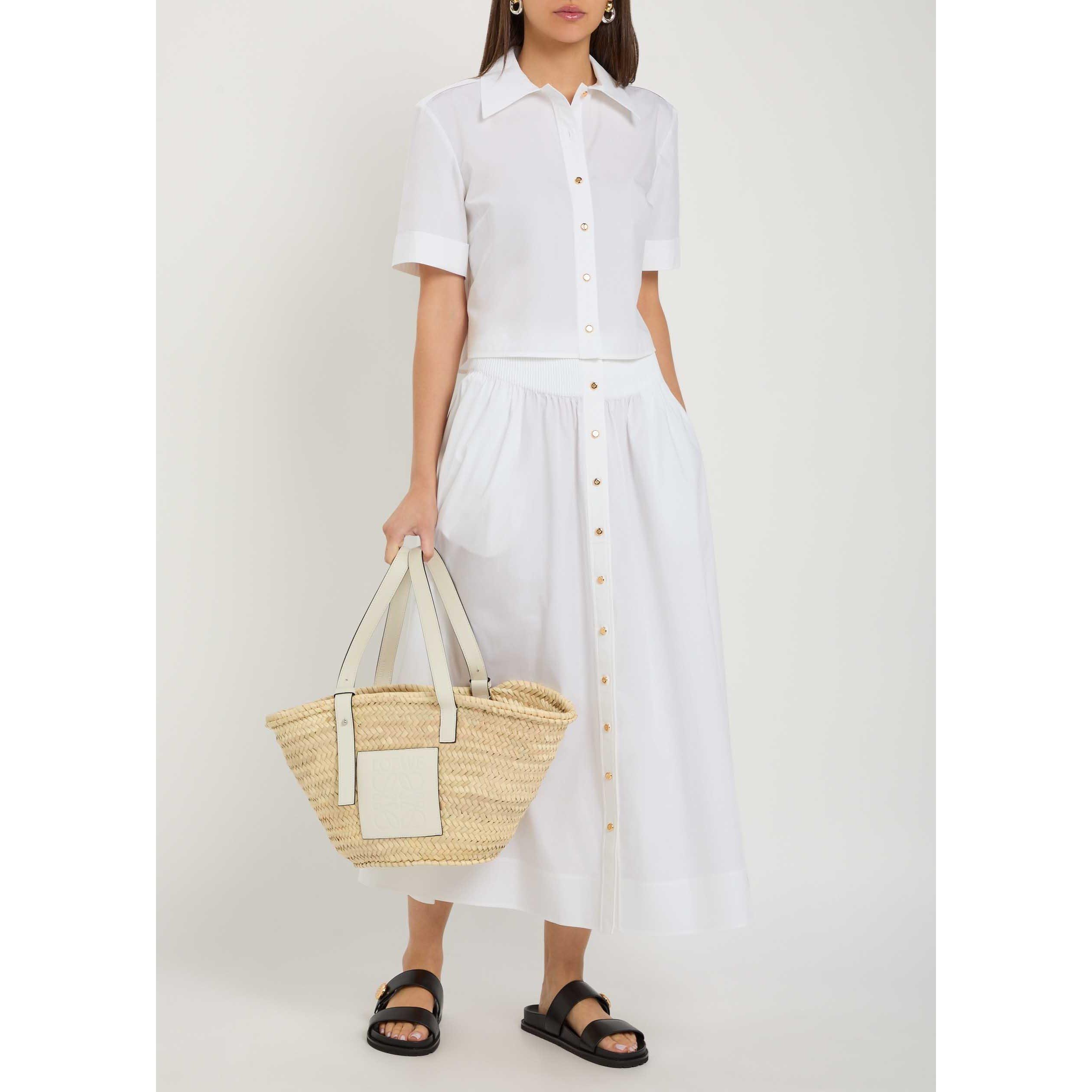 WHITE - Tory Burch - Women's Romy Poplin Short-Sleeve Camp Shirt - 5