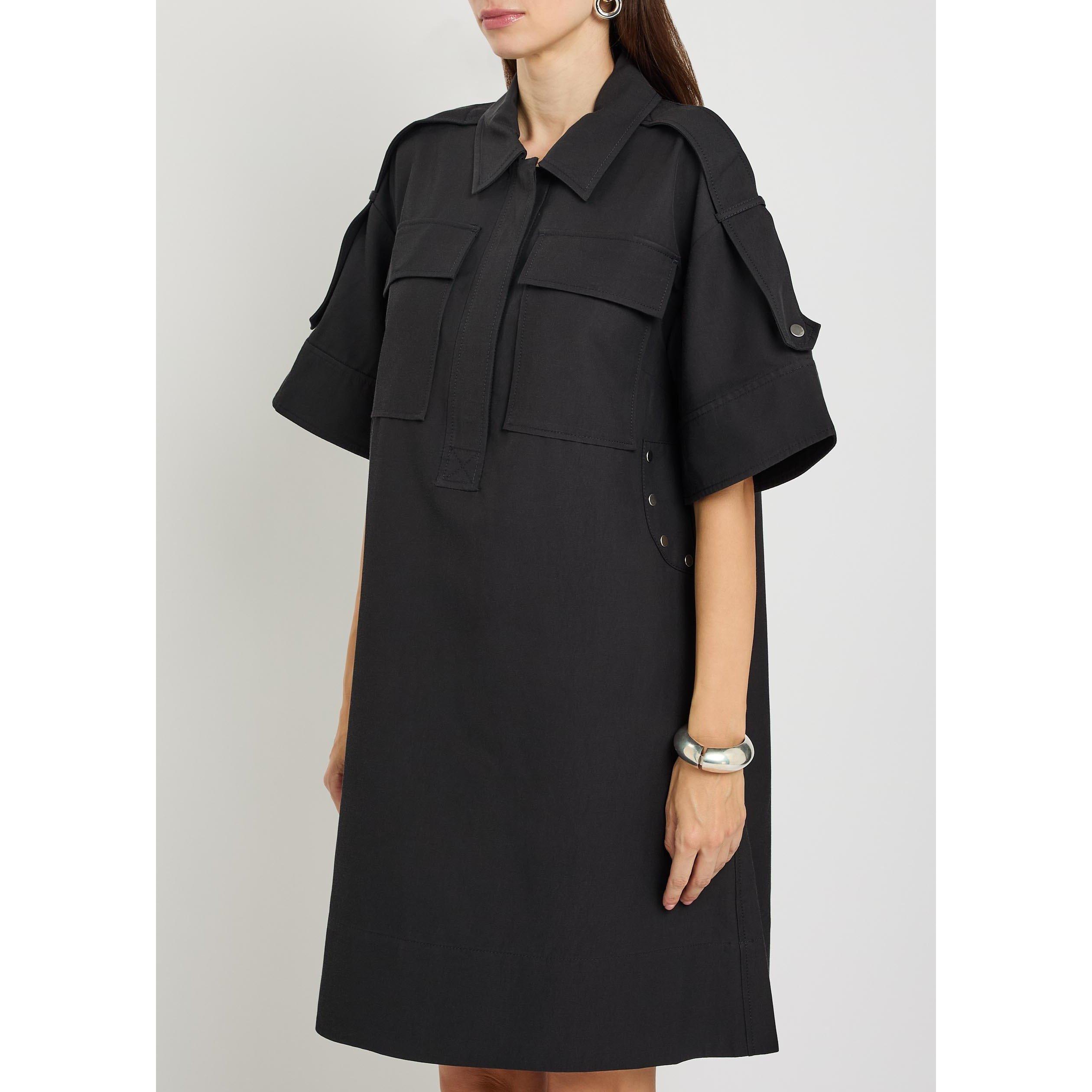 NAVY - Philip Lim - UTILILTY SHIFT SHIRT DRESS - 2