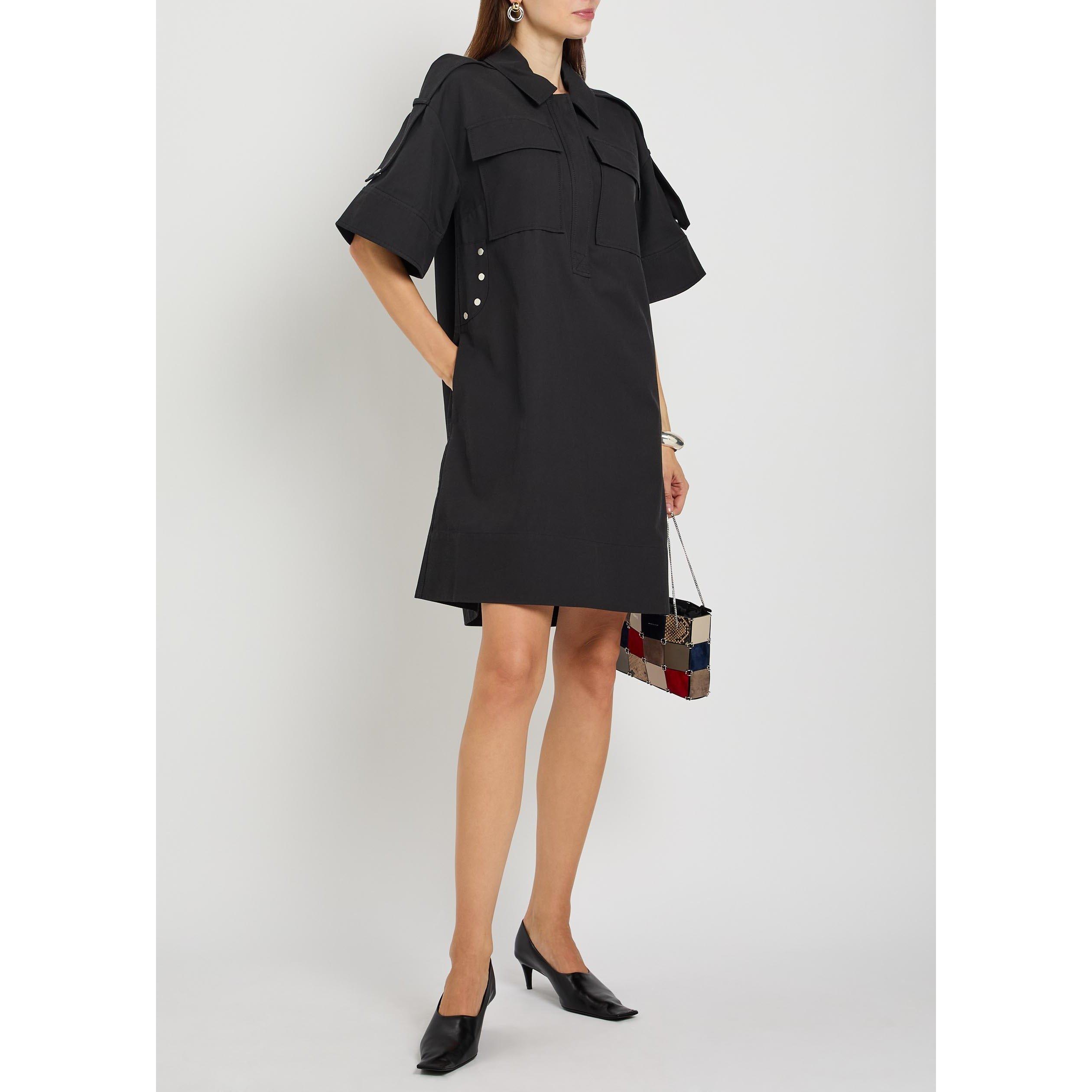 NAVY - Philip Lim - UTILILTY SHIFT SHIRT DRESS - 5