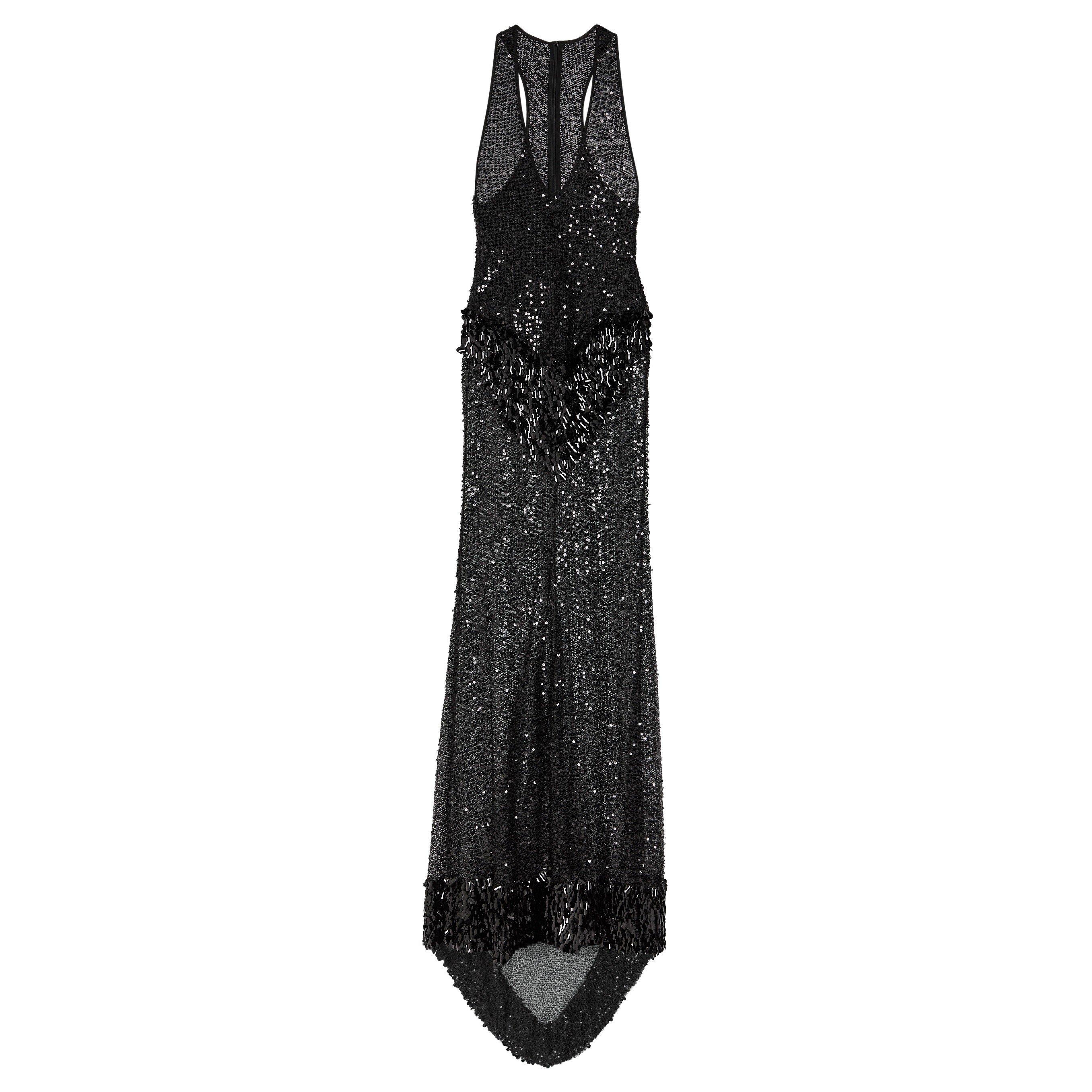 BLACK - Farda - TRANSAPRENT SEQUIN MAXI - 1