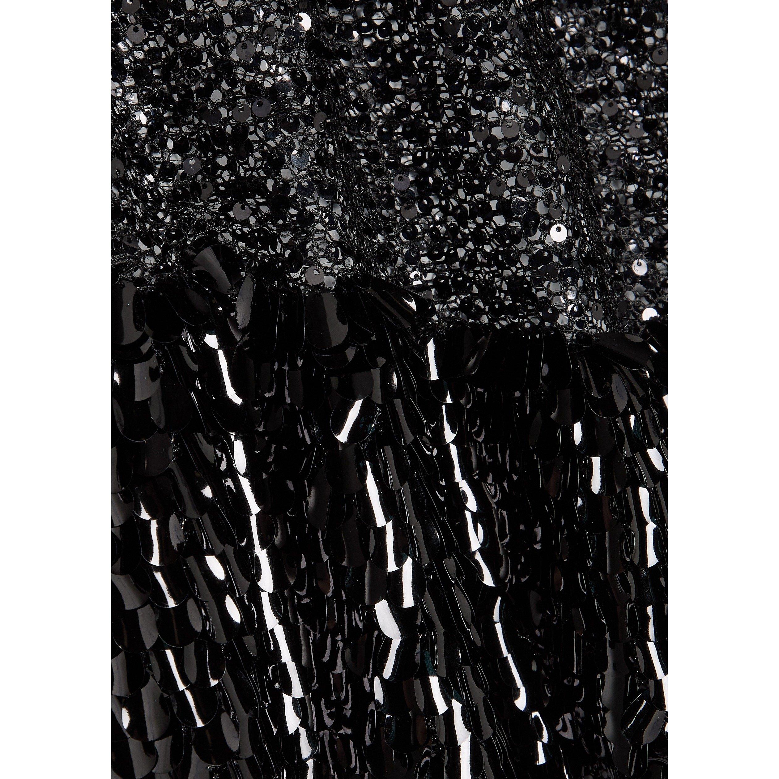 BLACK - Farda - TRANSAPRENT SEQUIN MAXI - 4
