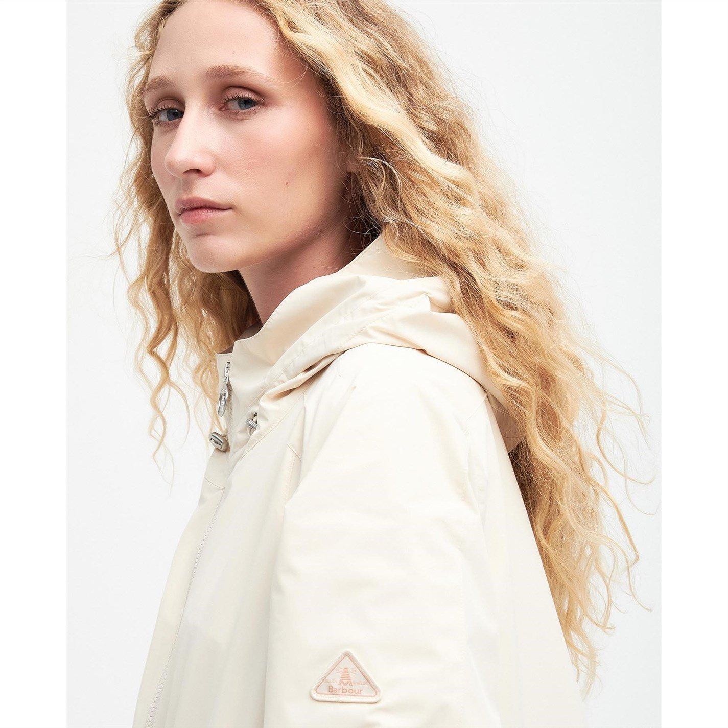 Parchment - Barbour - Women's Penarth Showerproof Lightweight Rain Anorak - 6