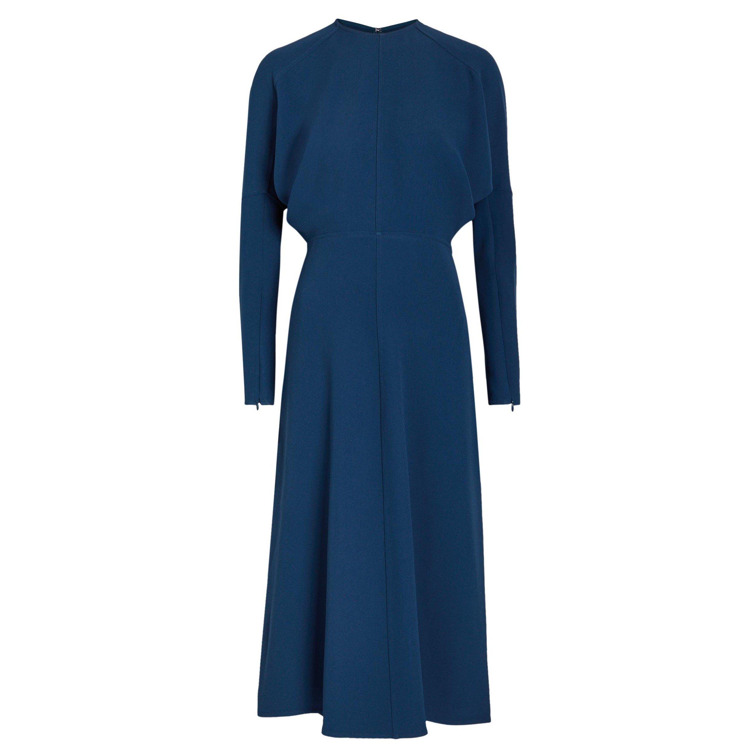 DARK BLUE - Victoria Beckham - LONG SLEEVE DOLMAN MIDI