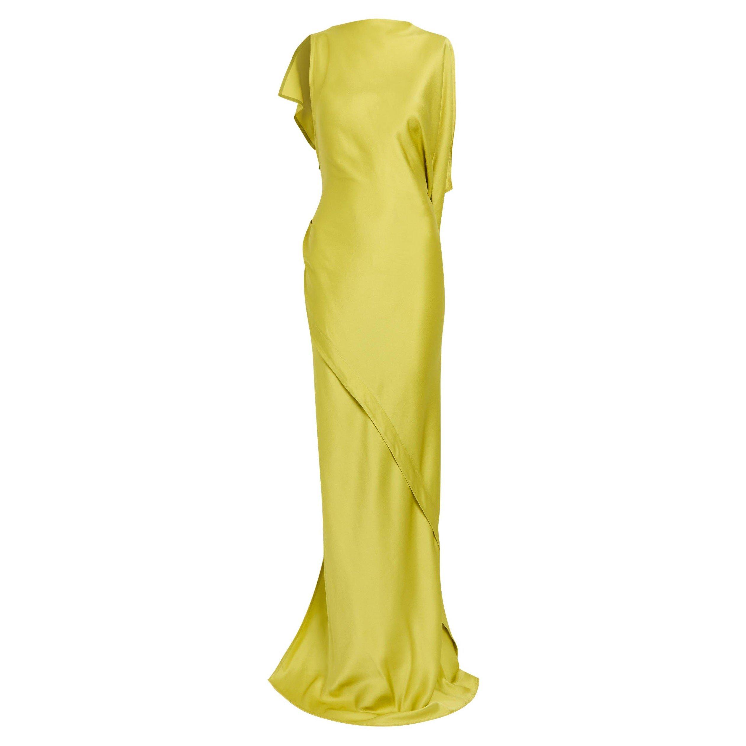 YELLOW - Victoria Beckham - SLEEVELESS DRAPED GOWN