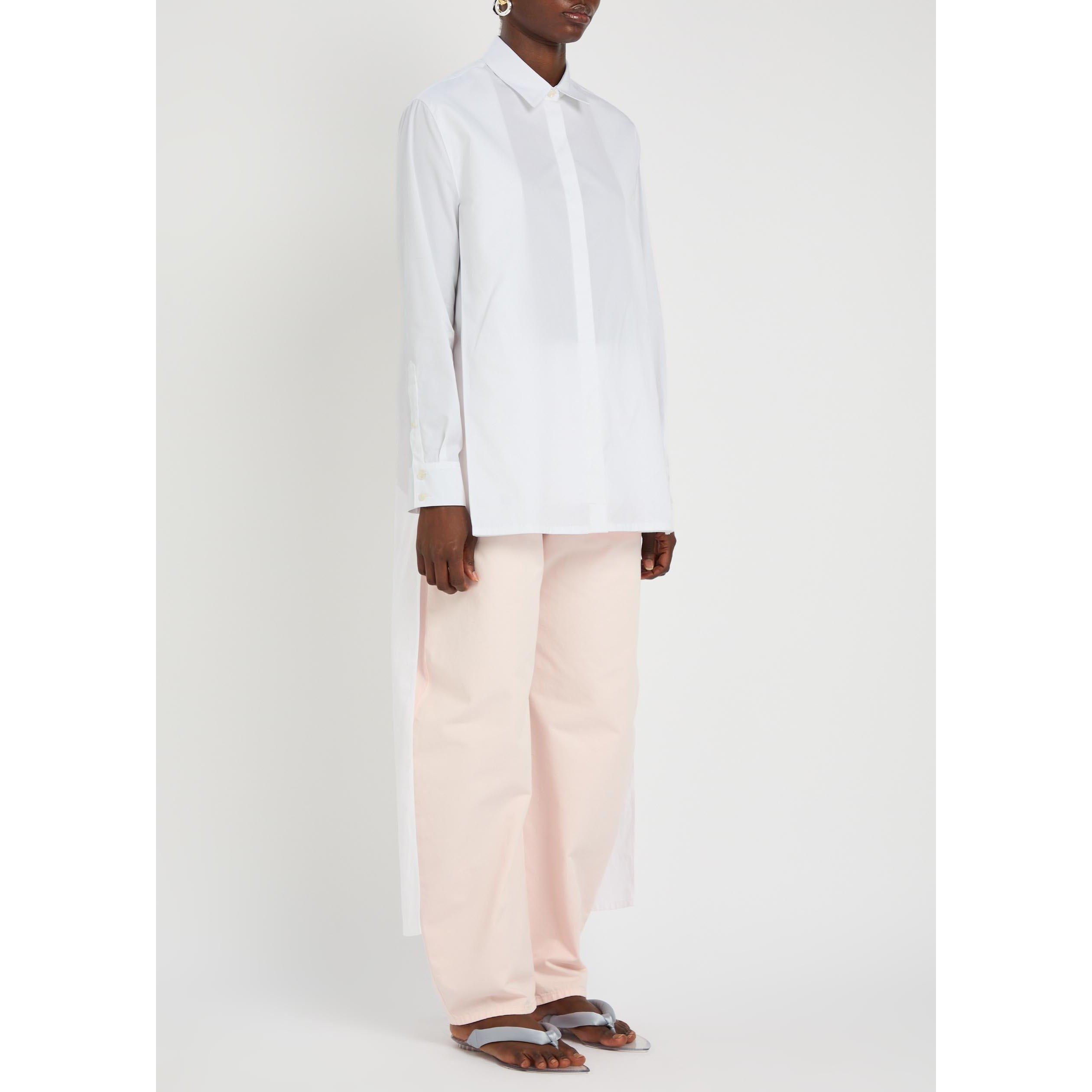 WHITE - Alaia - ASYM SHIRT COTTON POPLIN - 2