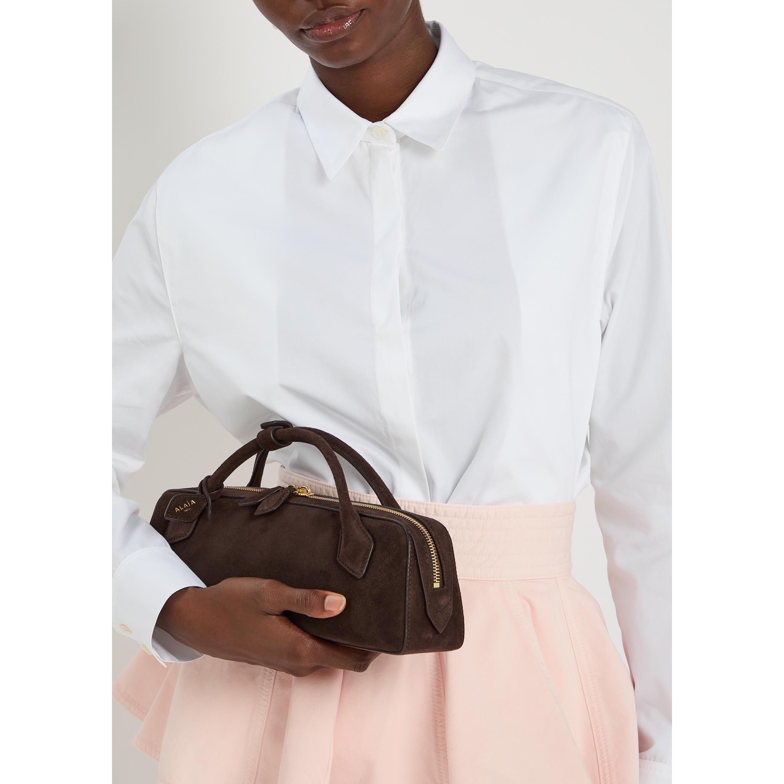 WHITE - Alaia - ASYM SHIRT COTTON POPLIN - 4