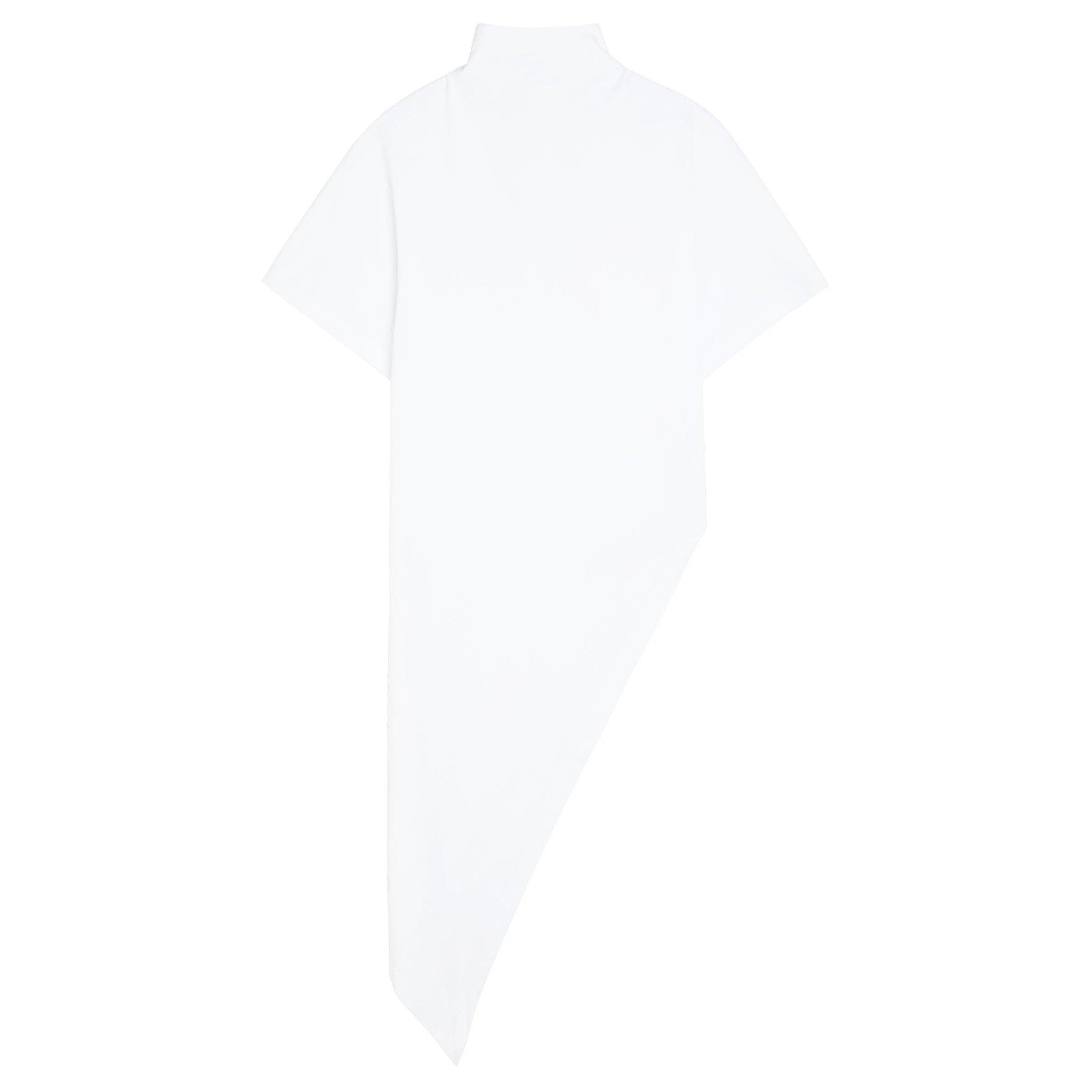 WHITE - Alaia - TRIANGLE TSHIRT COTTON JERSEY - 1