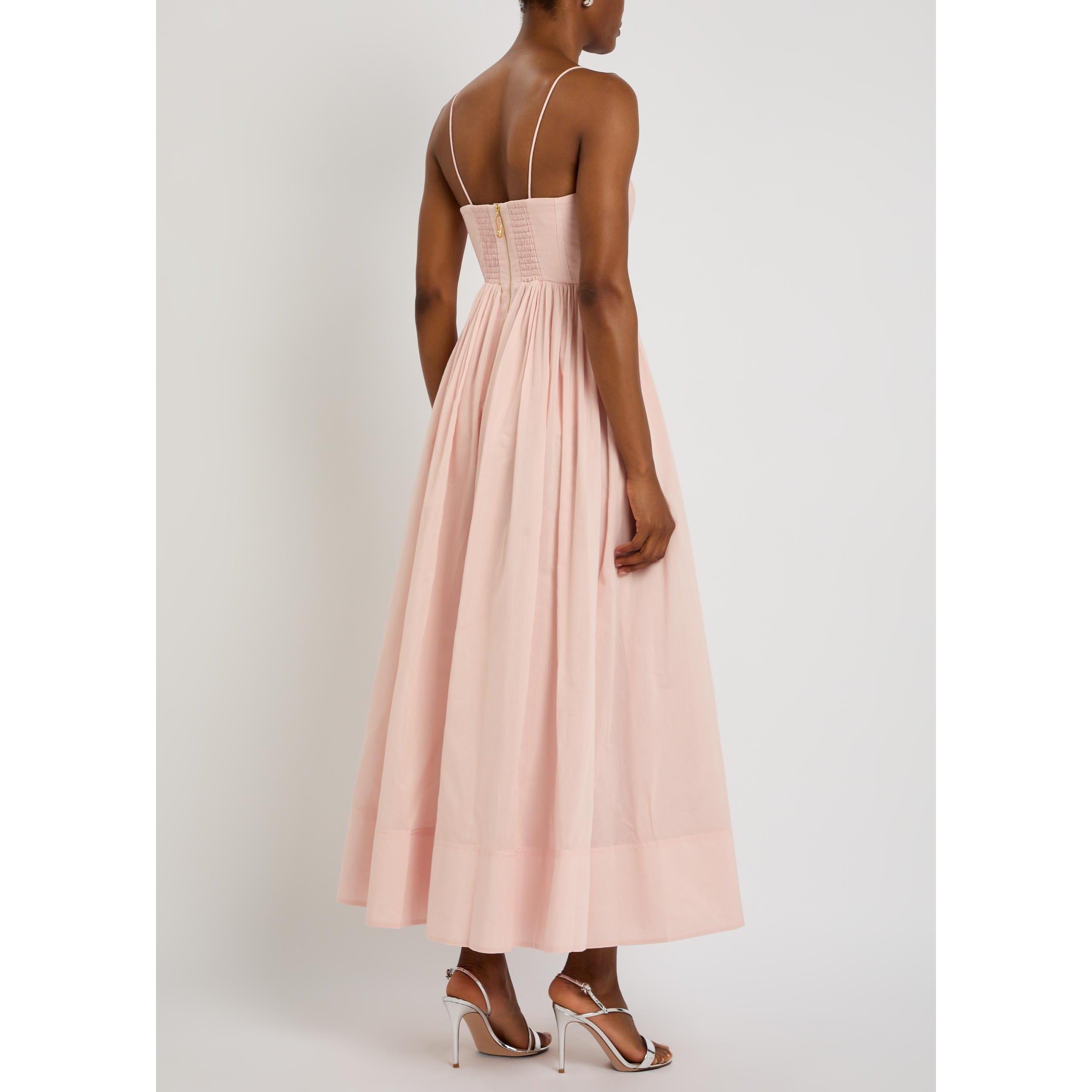 PINK - Aje - Women's Rosie Midi Cotton A Line Dress - 3