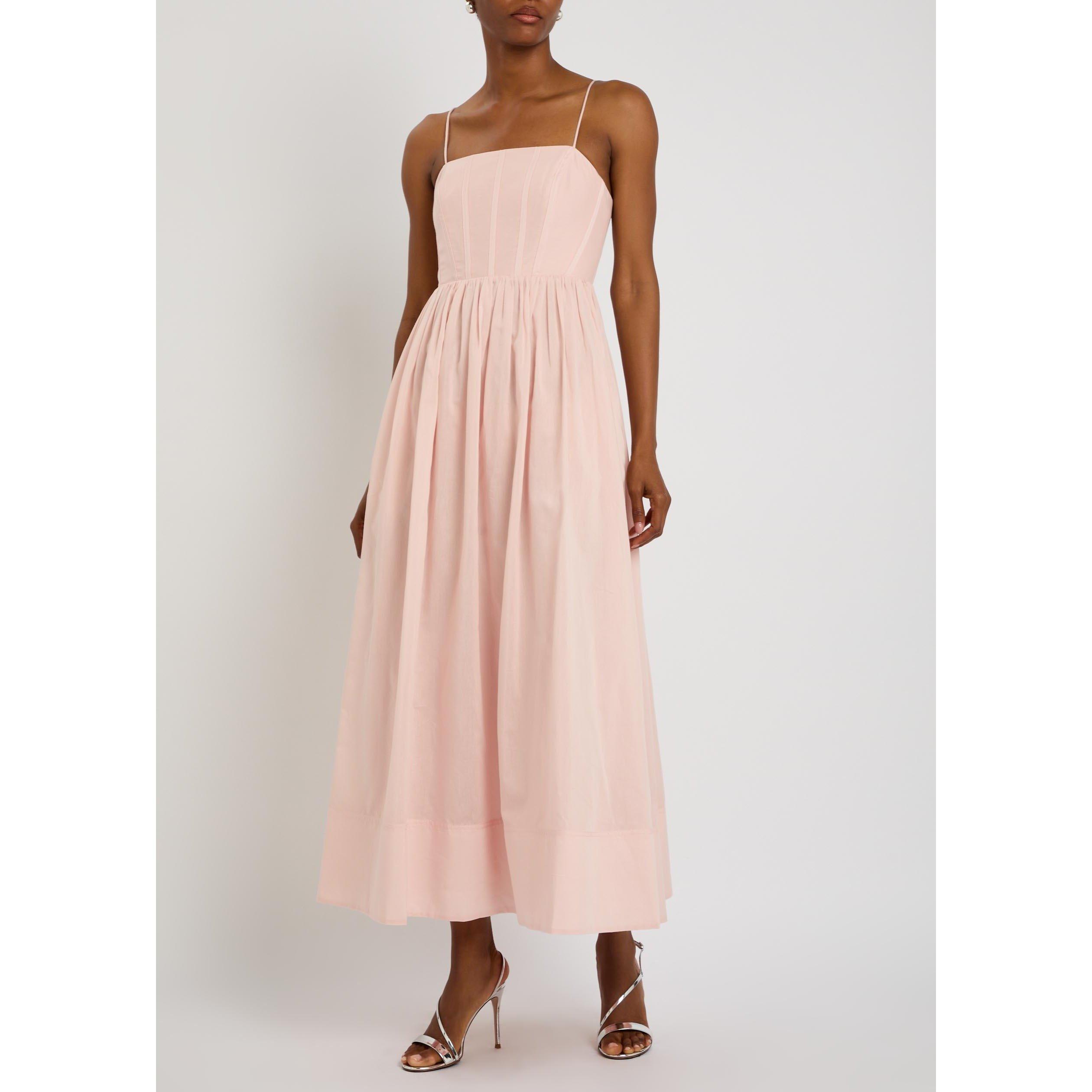 PINK - Aje - Women's Rosie Midi Cotton A Line Dress - 5