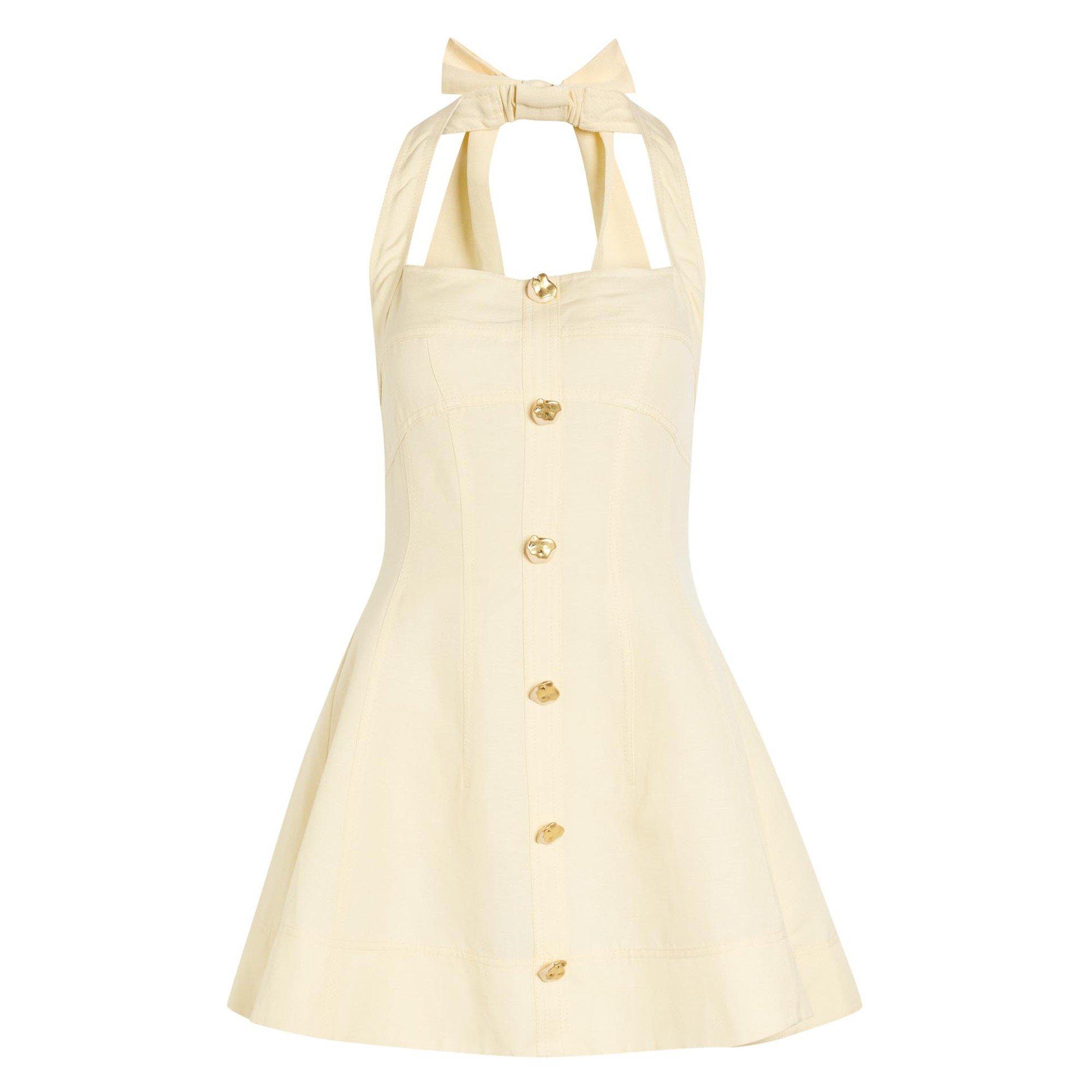 YELLOW - Aje - SD Monroe Halter Mini Dress