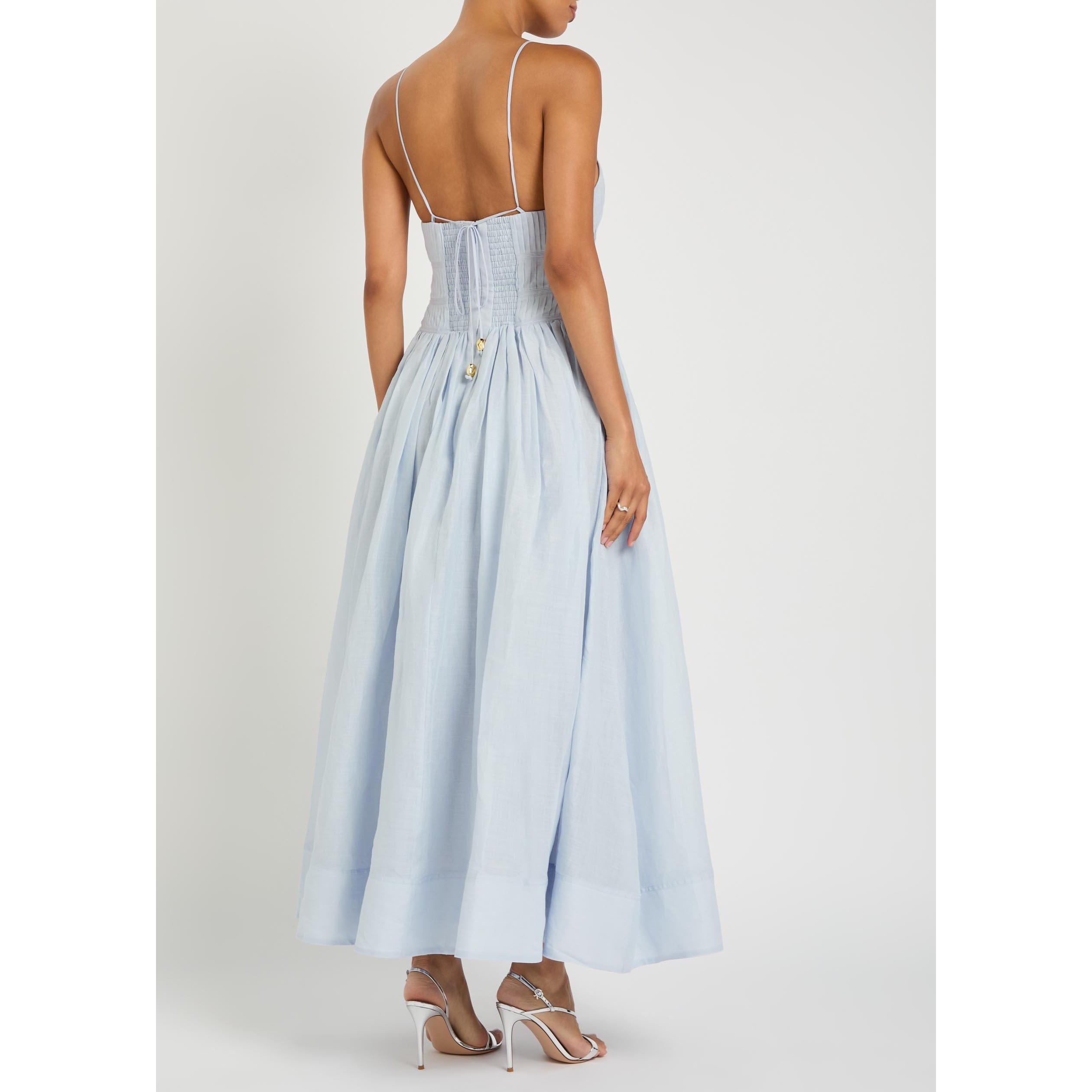LIGHT BLUE - Aje - Women's Helene Maxi Dress - 3