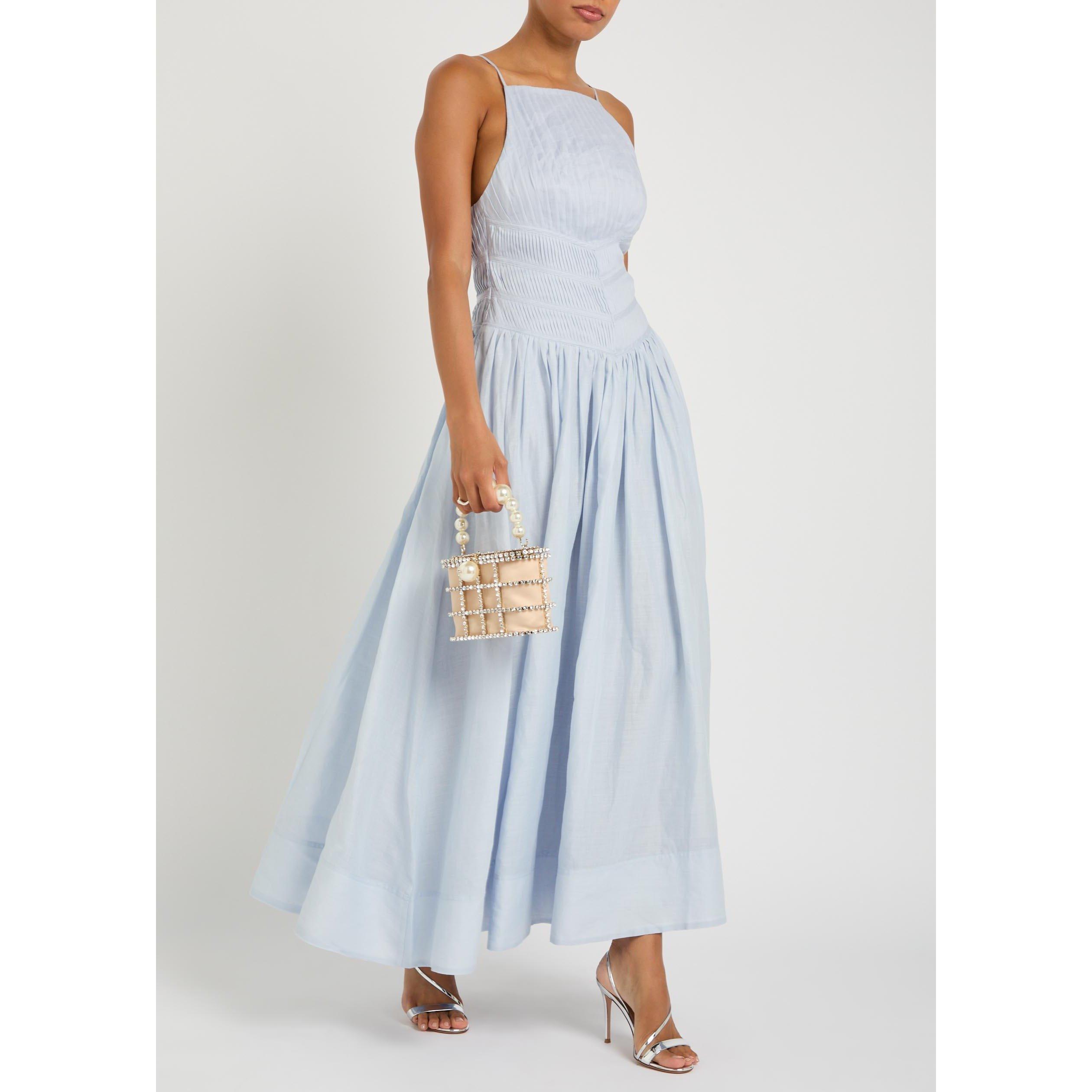 LIGHT BLUE - Aje - Women's Helene Maxi Dress - 5
