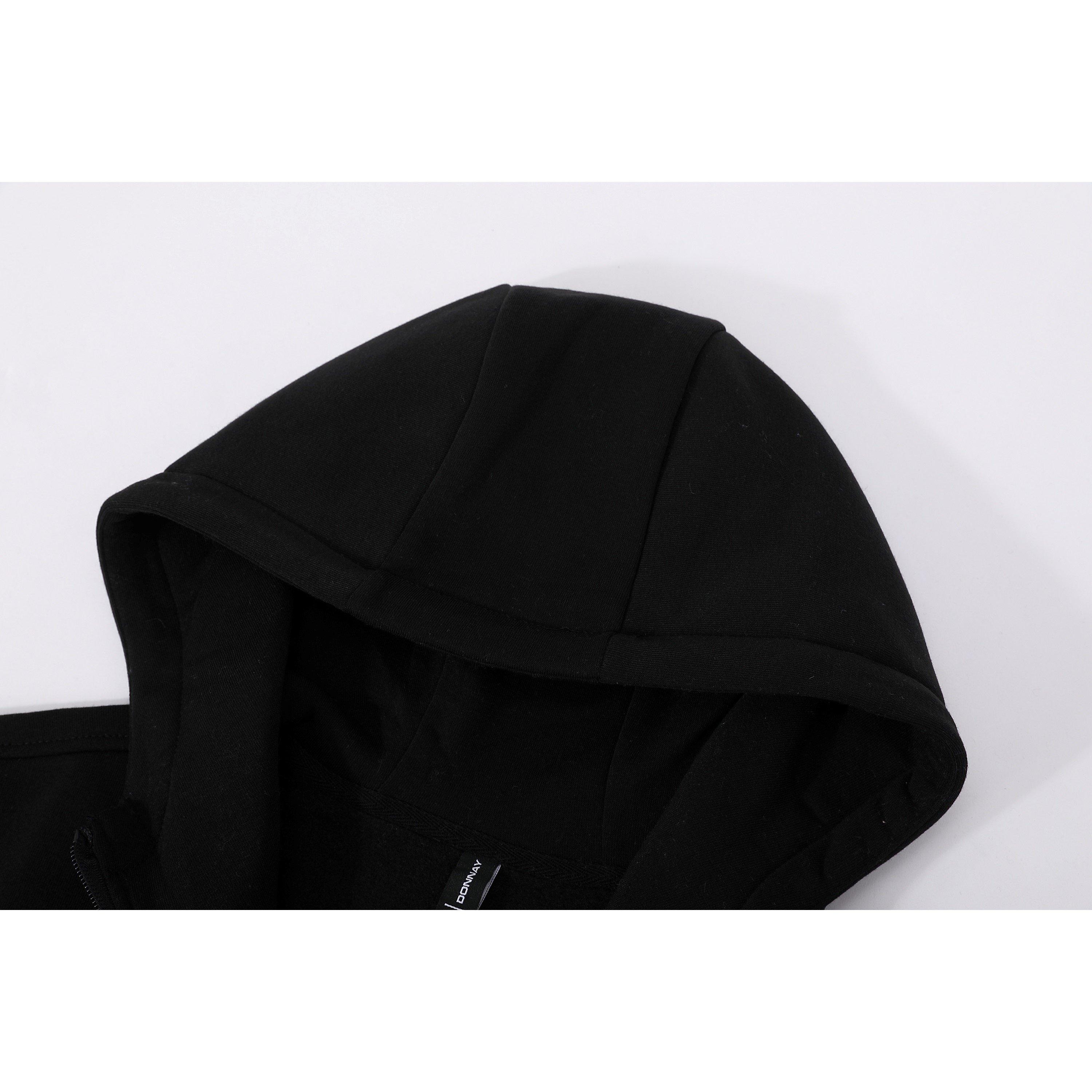 Black - Donnay - Fleece Zip Tracksuit Mens - 2