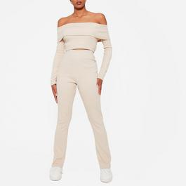 Sécurité et confidentialité ISAWITFIRST Rib High Waisted Flared Leggings Co-Ord