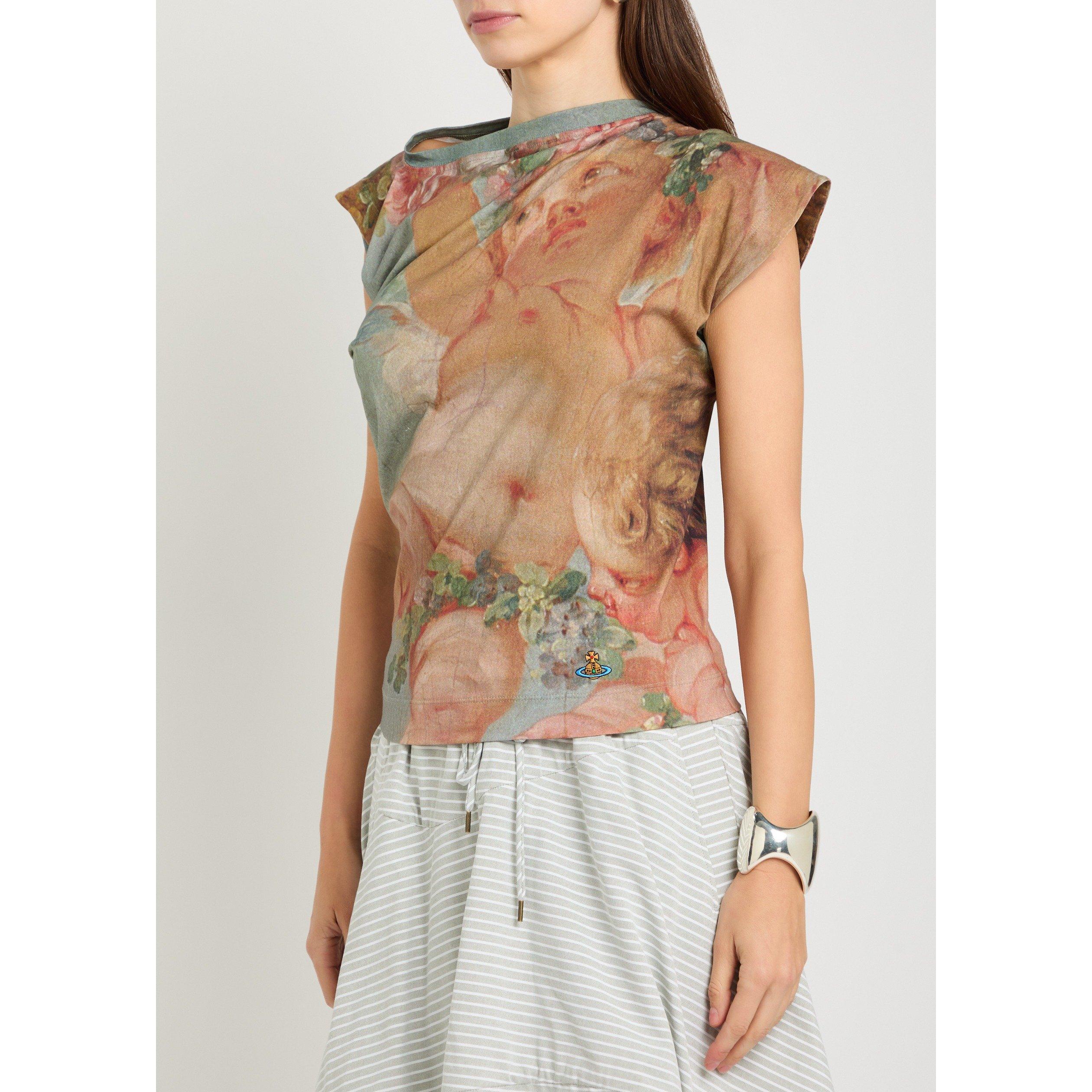 MULTICOLOURED - Vivienne Westwood - Women's Hebo Cotton Slim-Fit T-Shirt - 2
