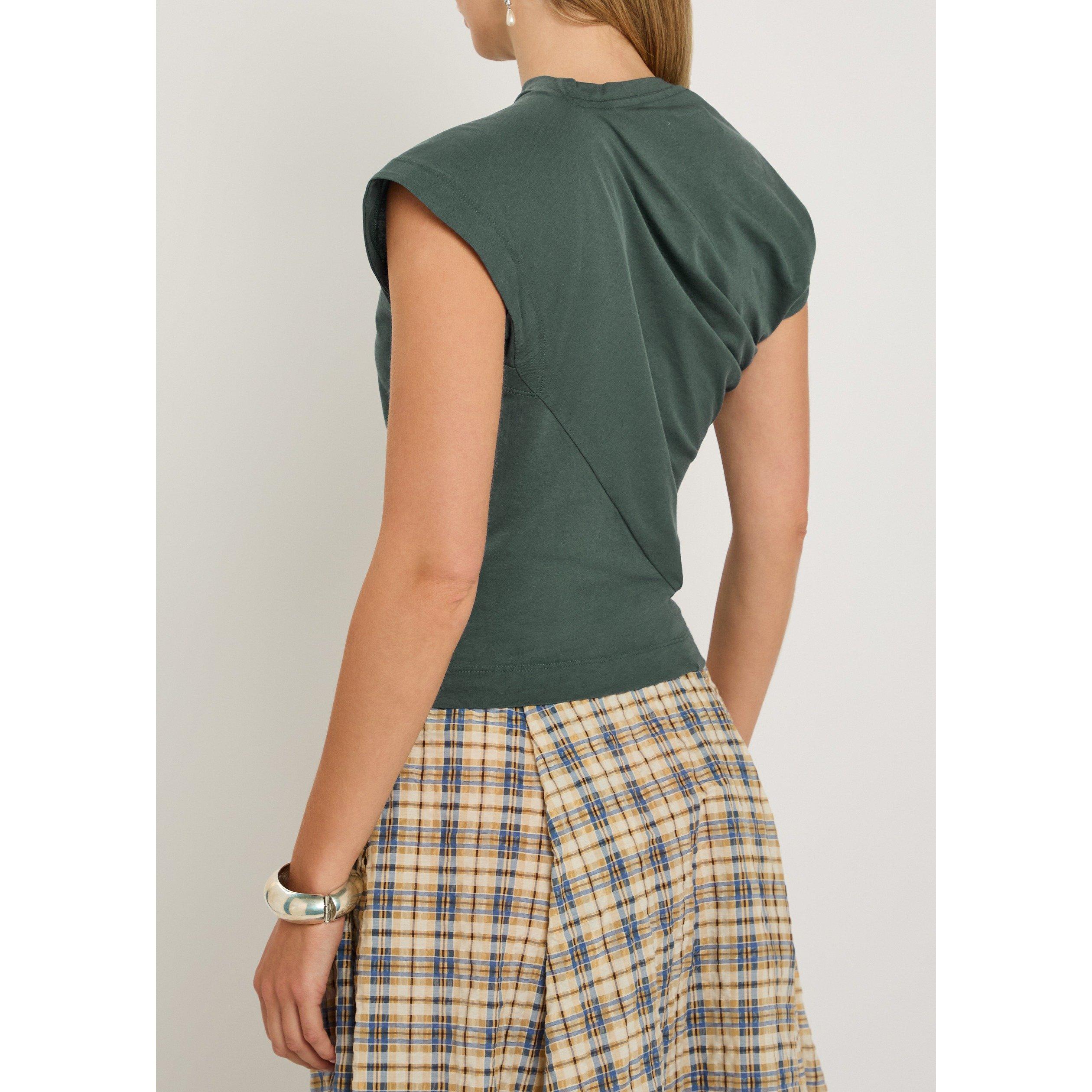 GREEN - Vivienne Westwood - Women's Hebo Cotton Crew-Neck Short-Sleeve Slim-Fit T-Shirt - 3