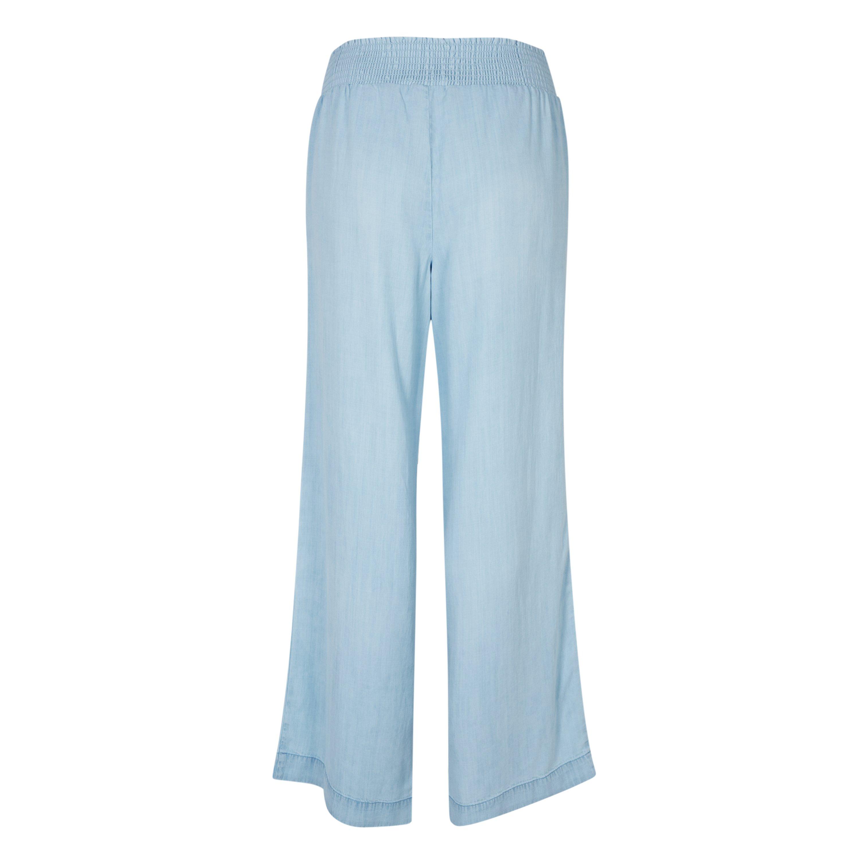 Salt Spray SSWH - Bella Dahl - Women's Smock Waist Wide Leg Trousers - 2