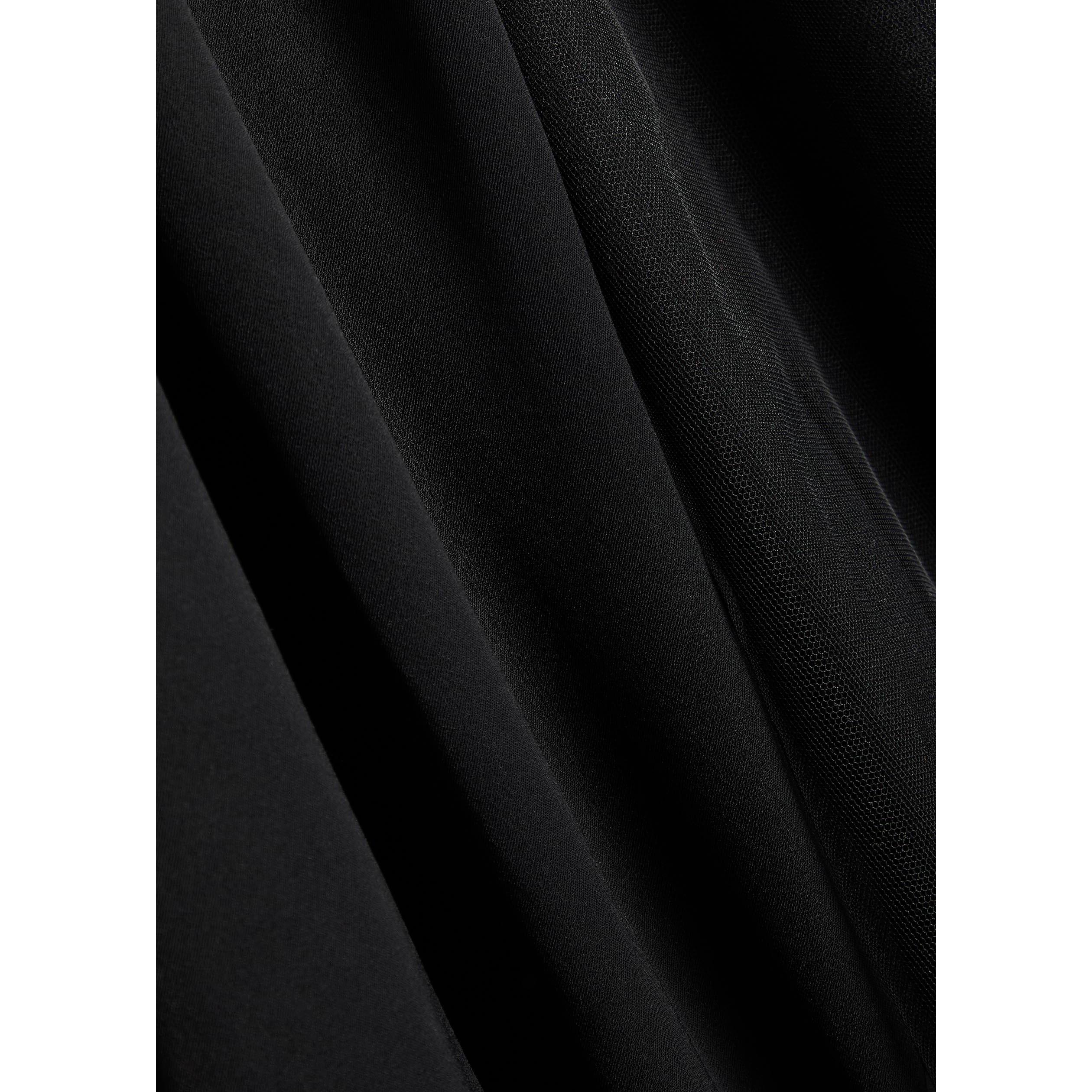 BLACK - Anna October - Women's Ariadne V-Neck Crepe Maxi Dress - 4