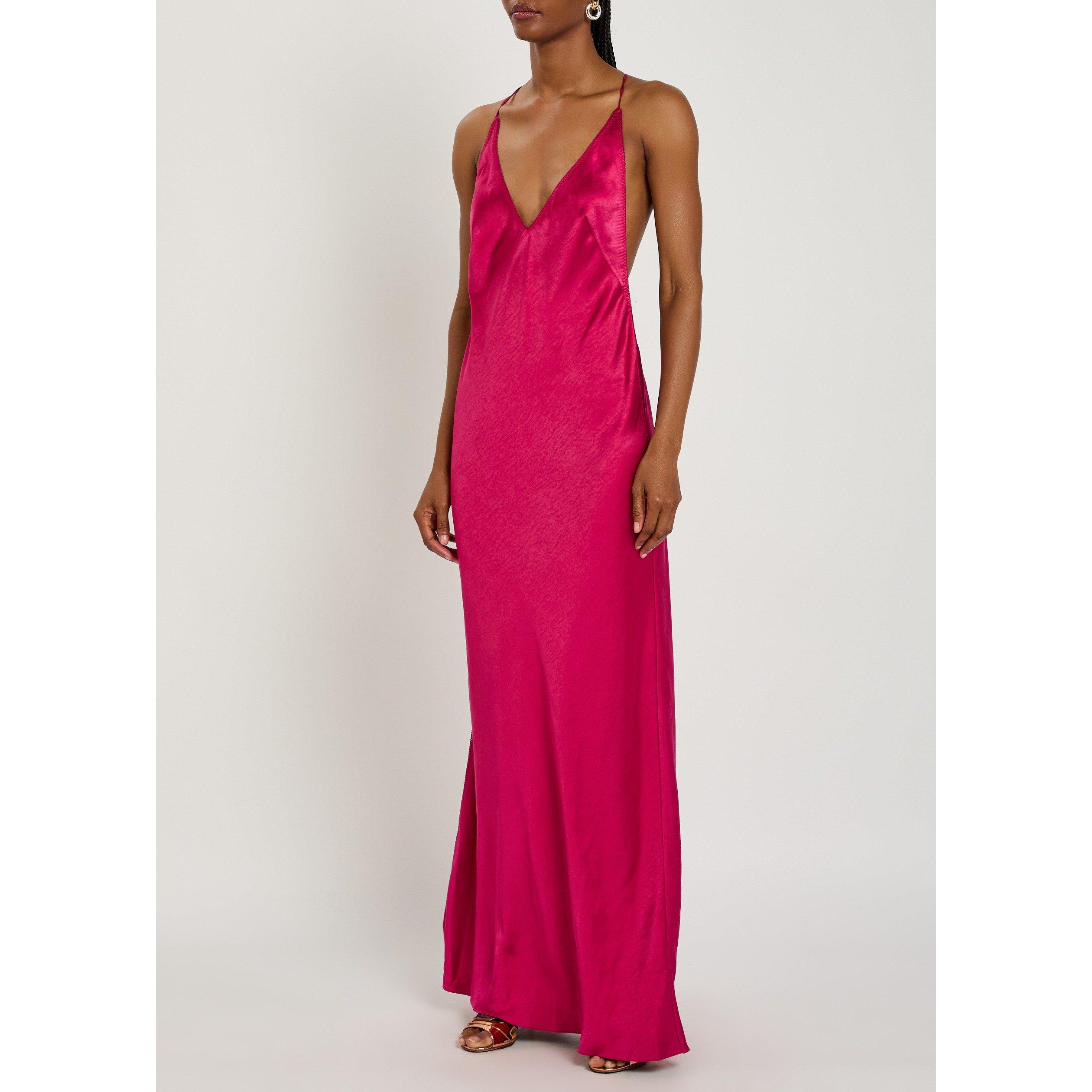DARK RED - Anna October - Berry Justina maxi dress - 2