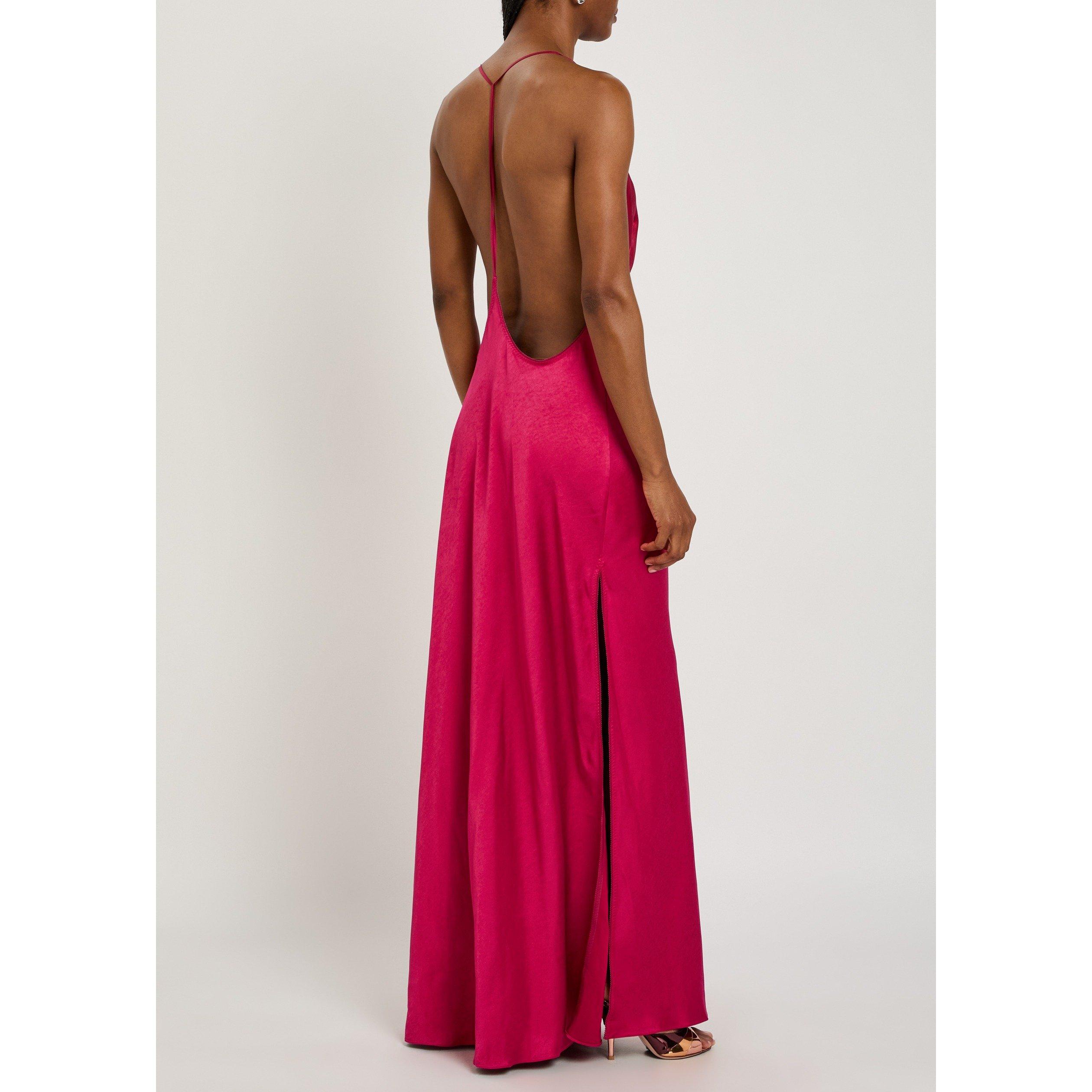 DARK RED - Anna October - Berry Justina maxi dress - 3