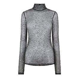 Isabel Marant Todiz Sequin Tulle Top