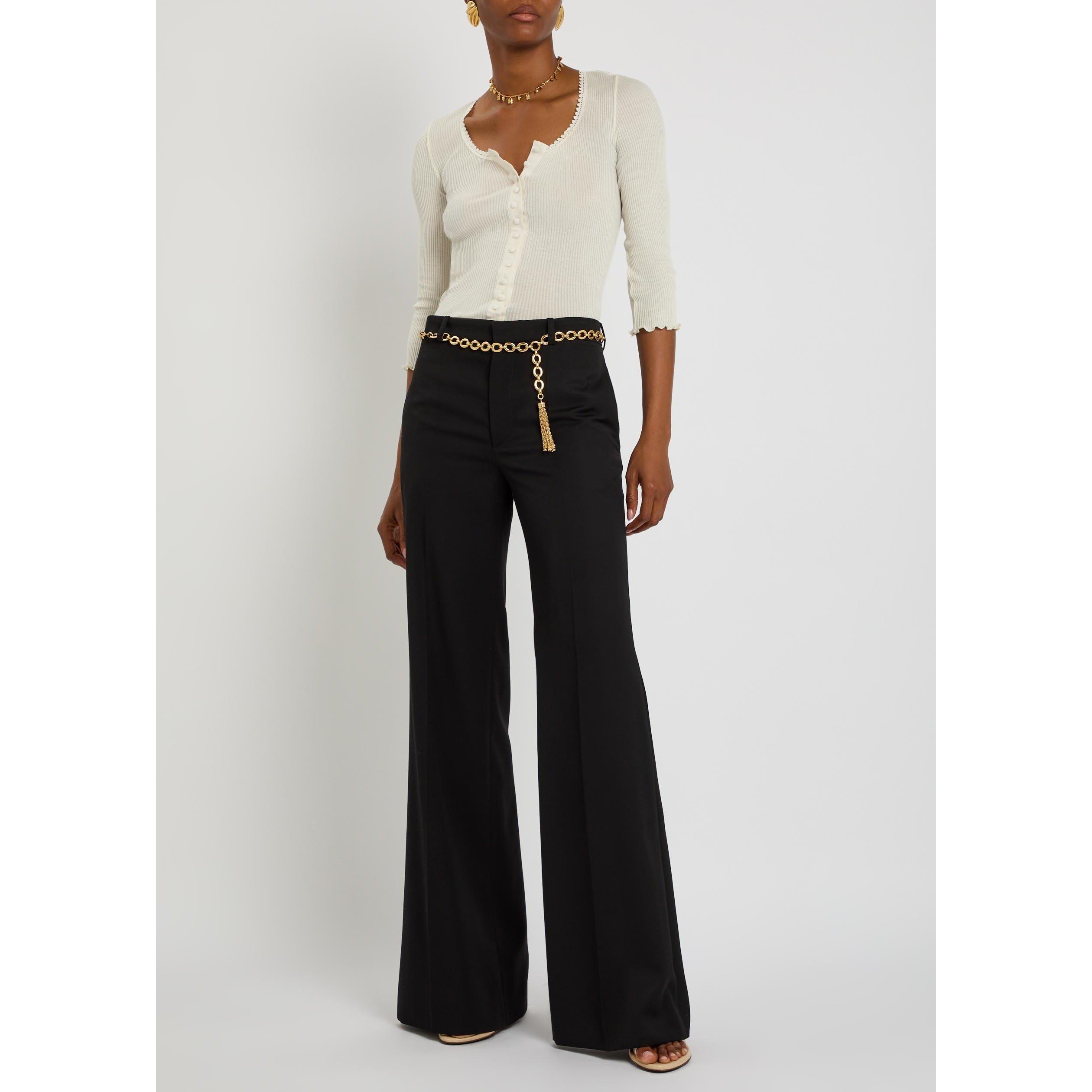 WHITE - Chloe - Women's Cotton Cropped 3/4 Sleeve Slim-Fit T-Shirt - 5