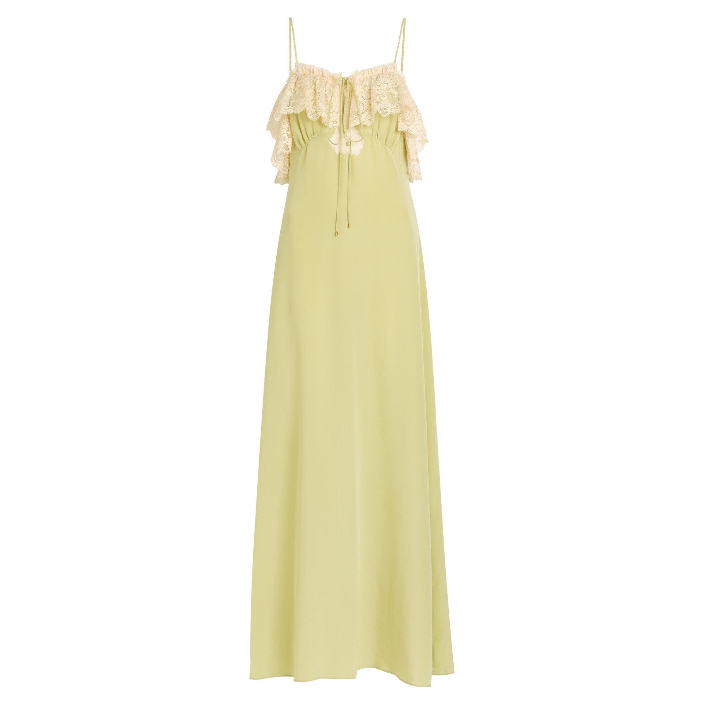 GREEN LIGHT - Chloe - Women's Silk Maxi Dress - 1