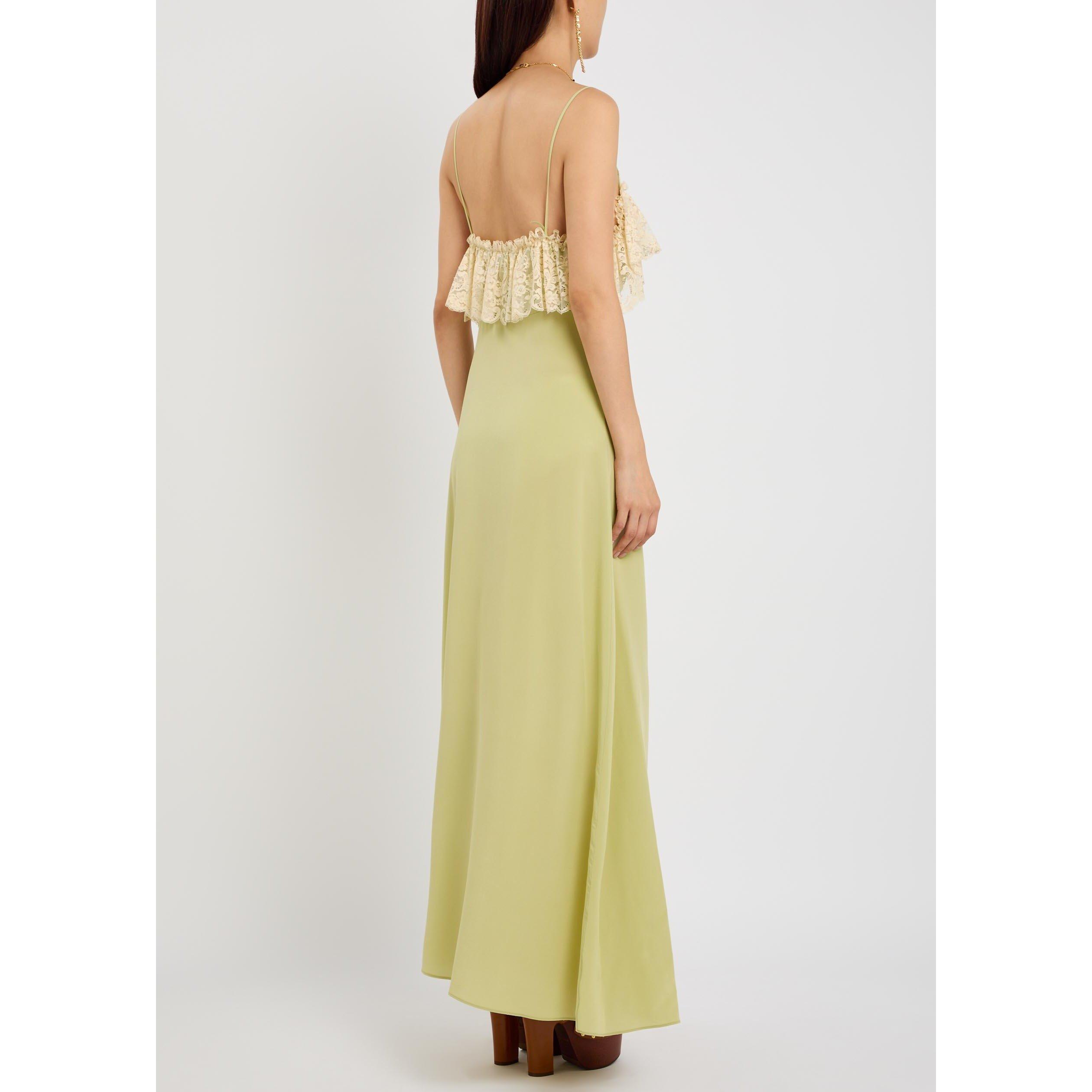GREEN LIGHT - Chloe - Women's Silk Maxi Dress - 3