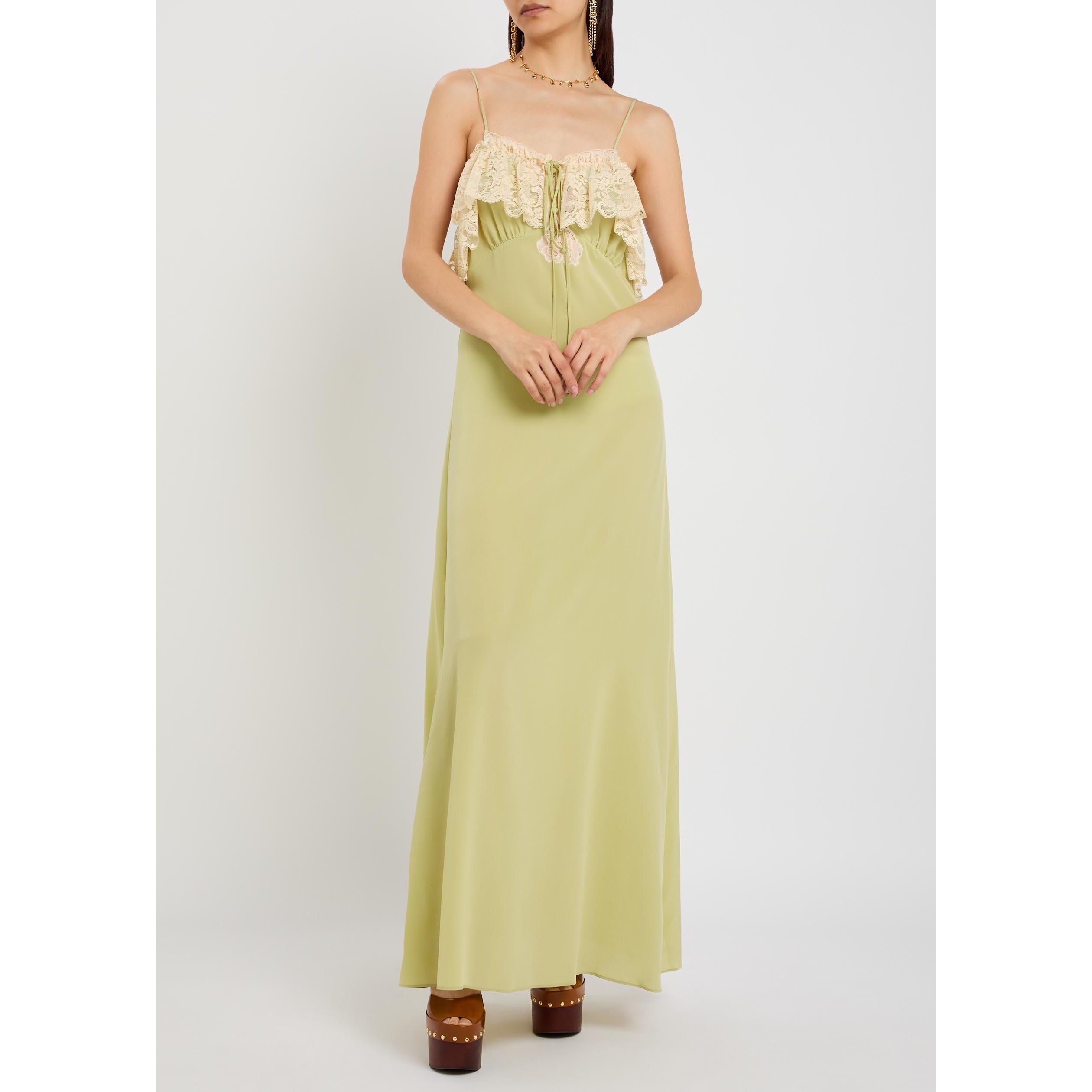 GREEN LIGHT - Chloe - Women's Silk Maxi Dress - 5
