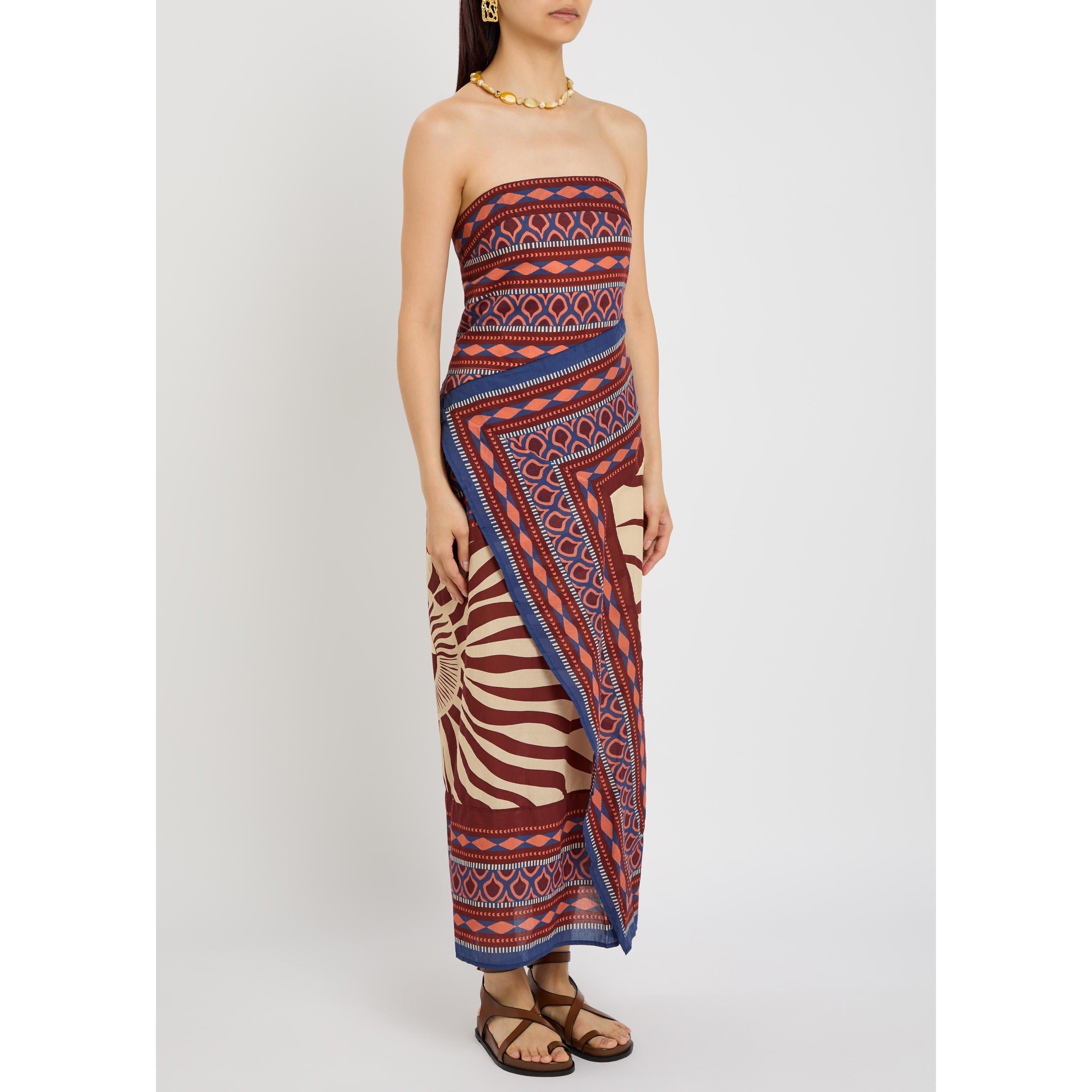 BEIGE AND OTHER - Johanna Ortiz - PARAISO AGRESTE ANKLE DRESS - 2