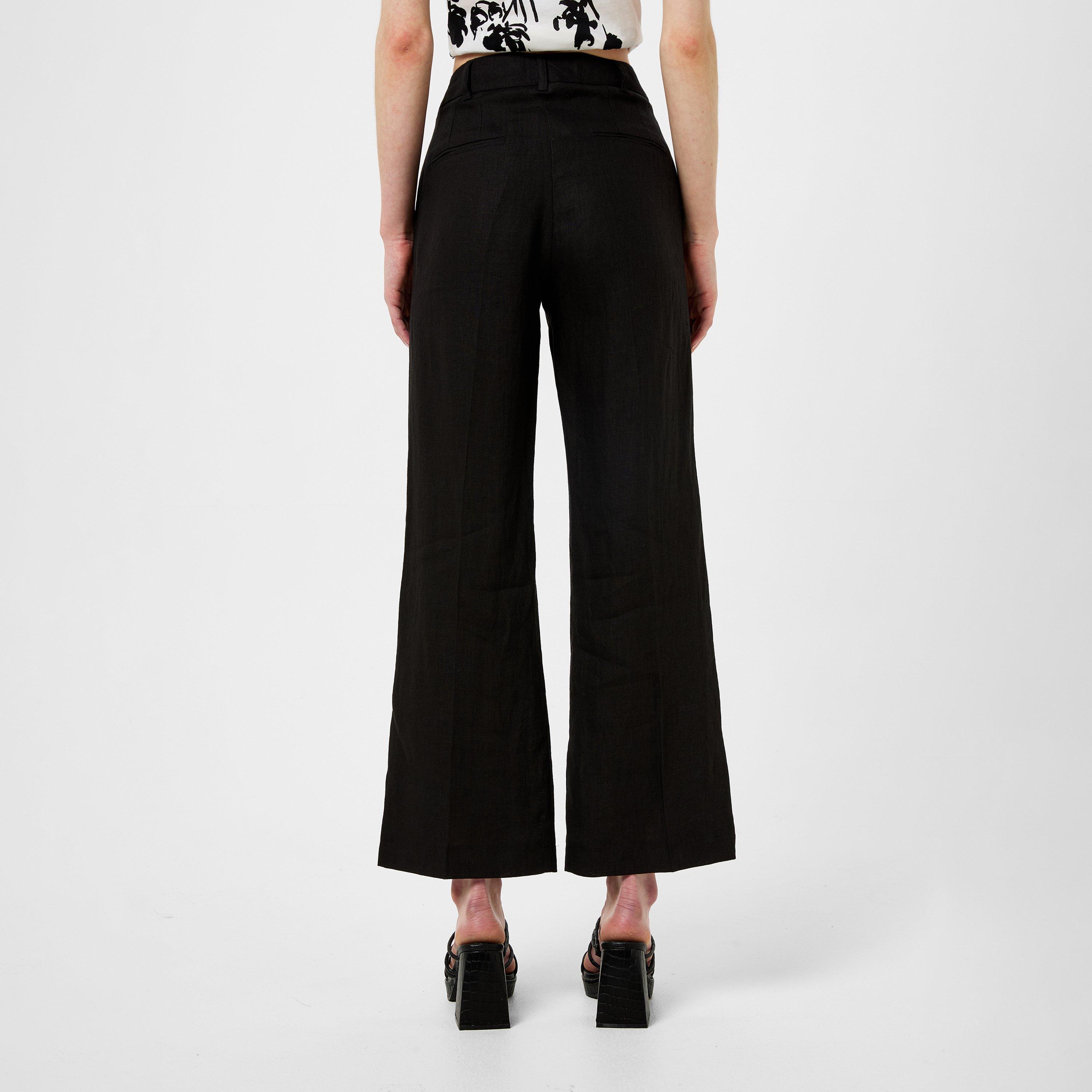 BLACK - Marella - Women's Muschio Wide Leg Trousers - 3