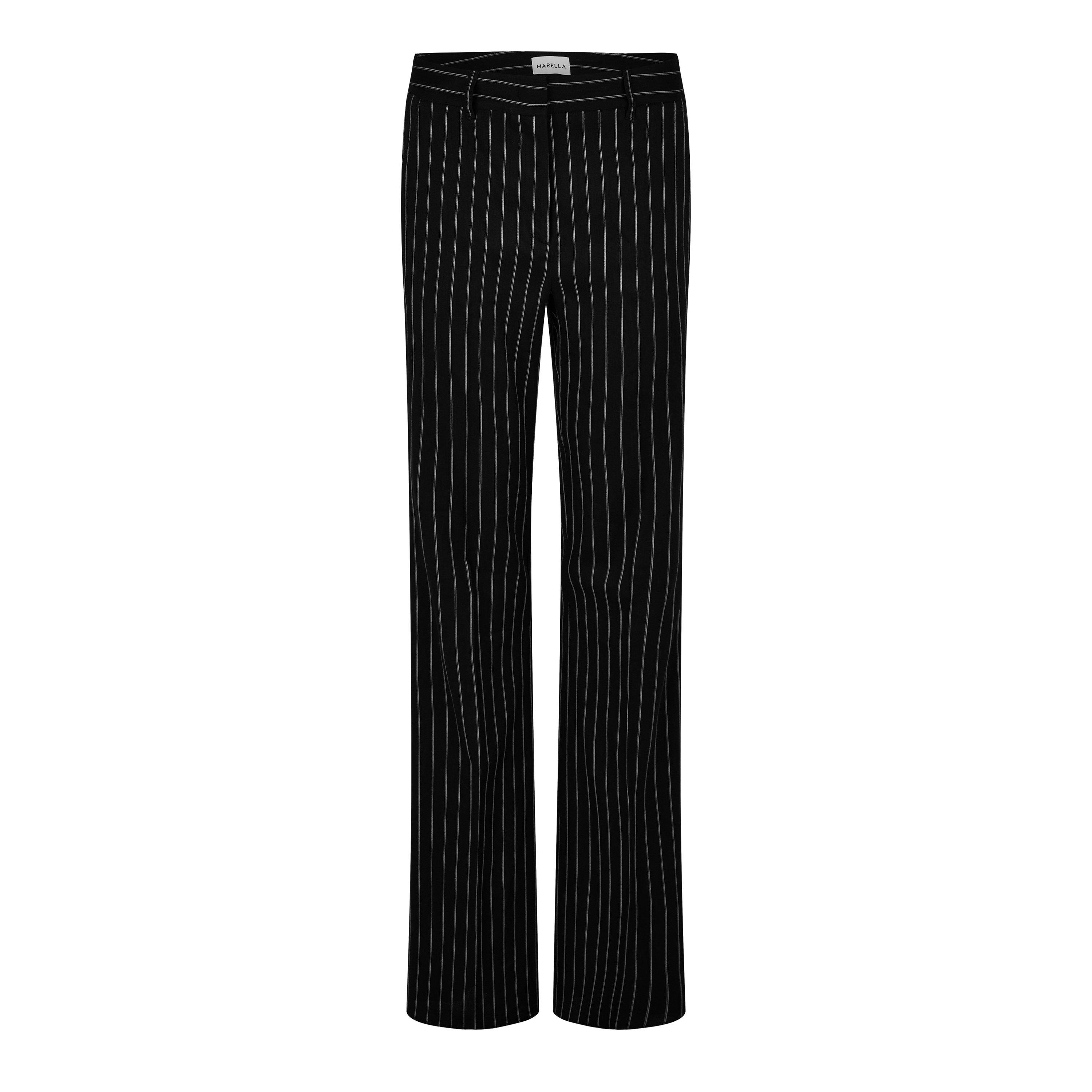 BLACK - Marella - Women's Ulivo Wide Leg Trousers - 5