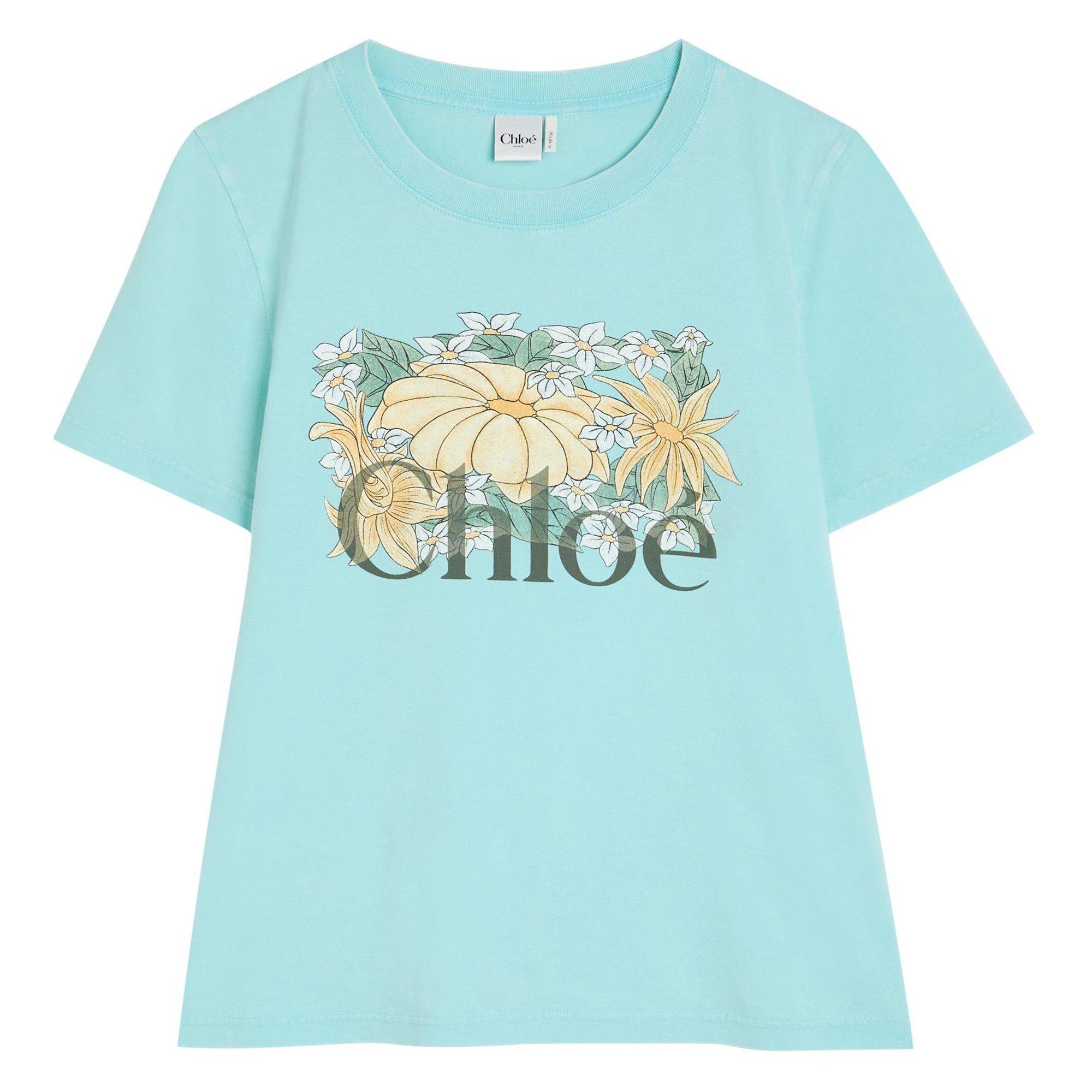 TURQUOISE - Chloe - TEE SHIRT HS