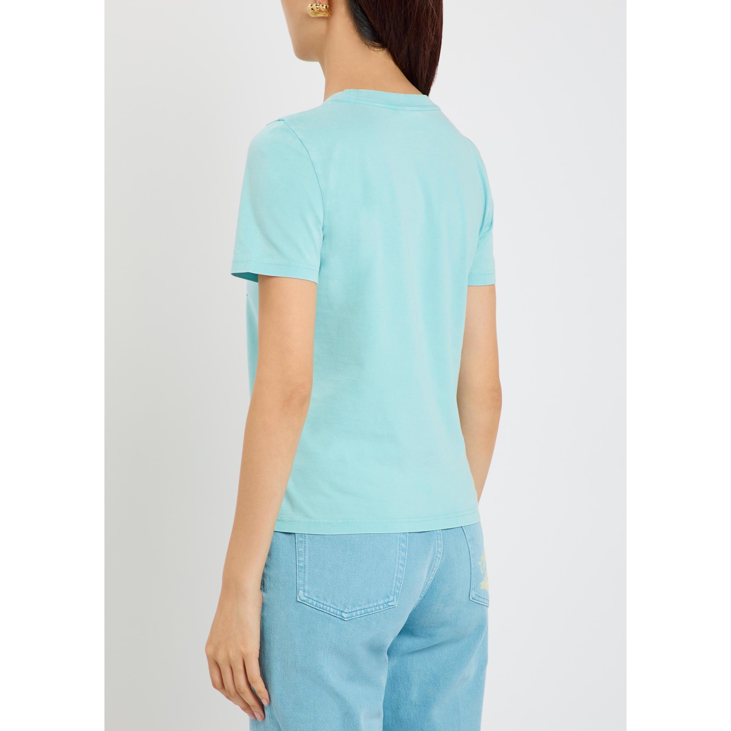 TURQUOISE - Chloe - Women's À La Plage Cotton Short-Sleeve T-Shirt - 3