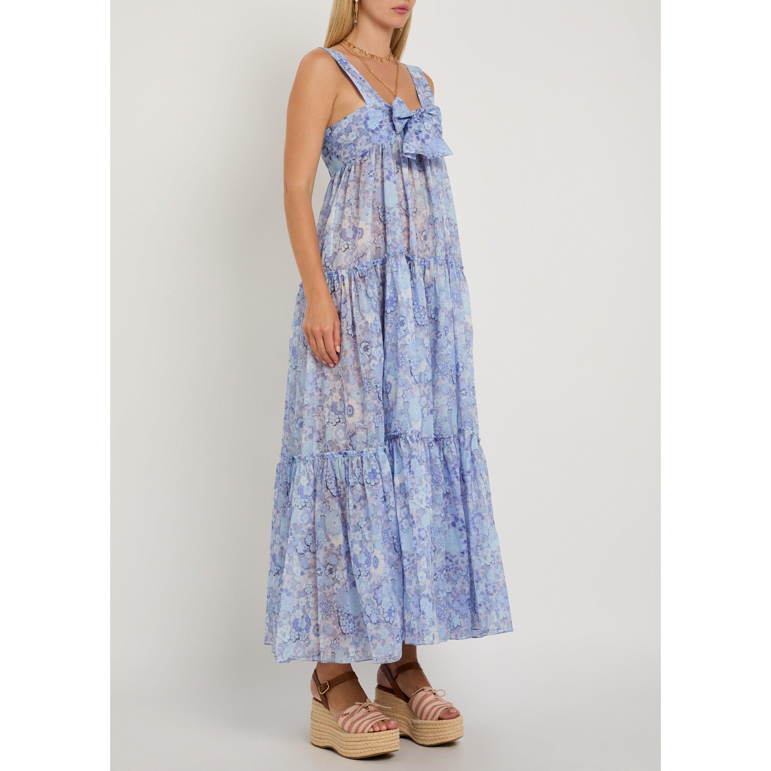 BLUE AND OTHER - Chloe - Women's Cotton Floral Maxi Dress - 2