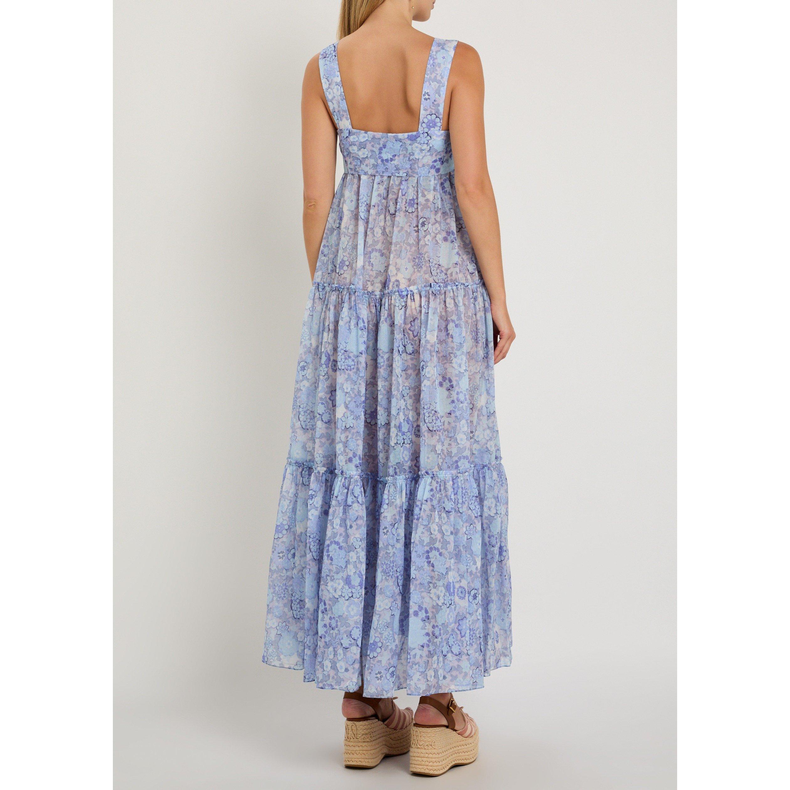 BLUE AND OTHER - Chloe - Women's Cotton Floral Maxi Dress - 3